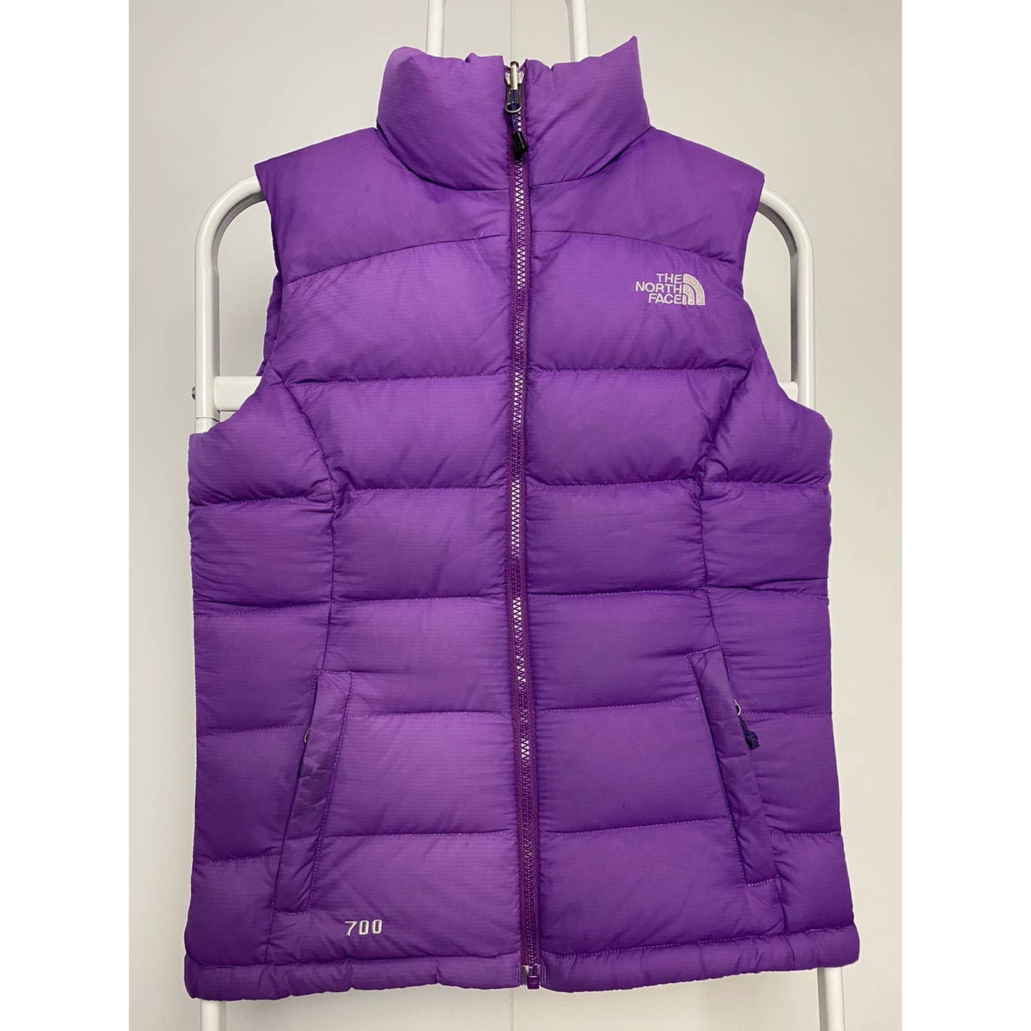 The North Face vintage Purple puffer vest 700 nuptse