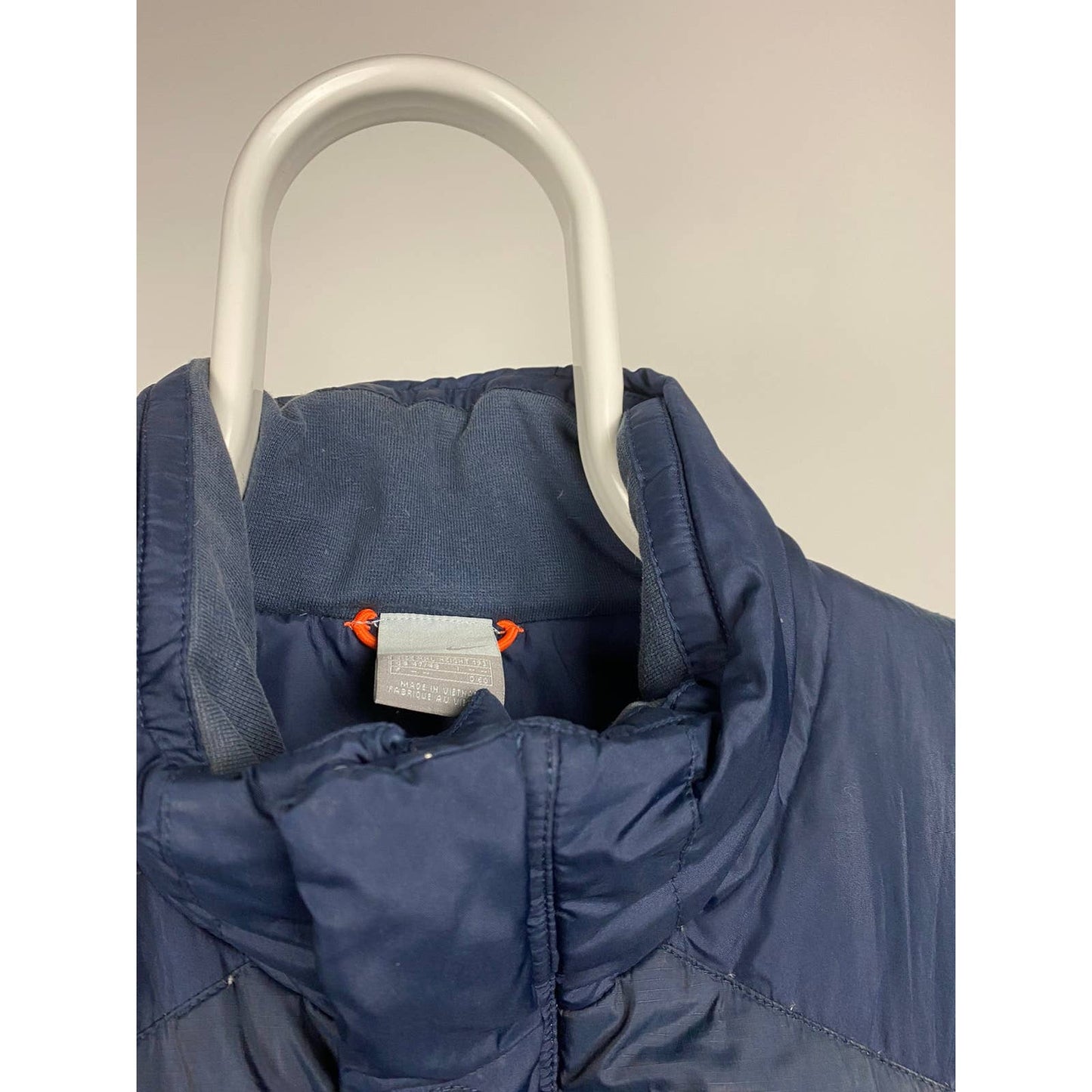 Nike vintage navy puffer vest small swoosh 2000s