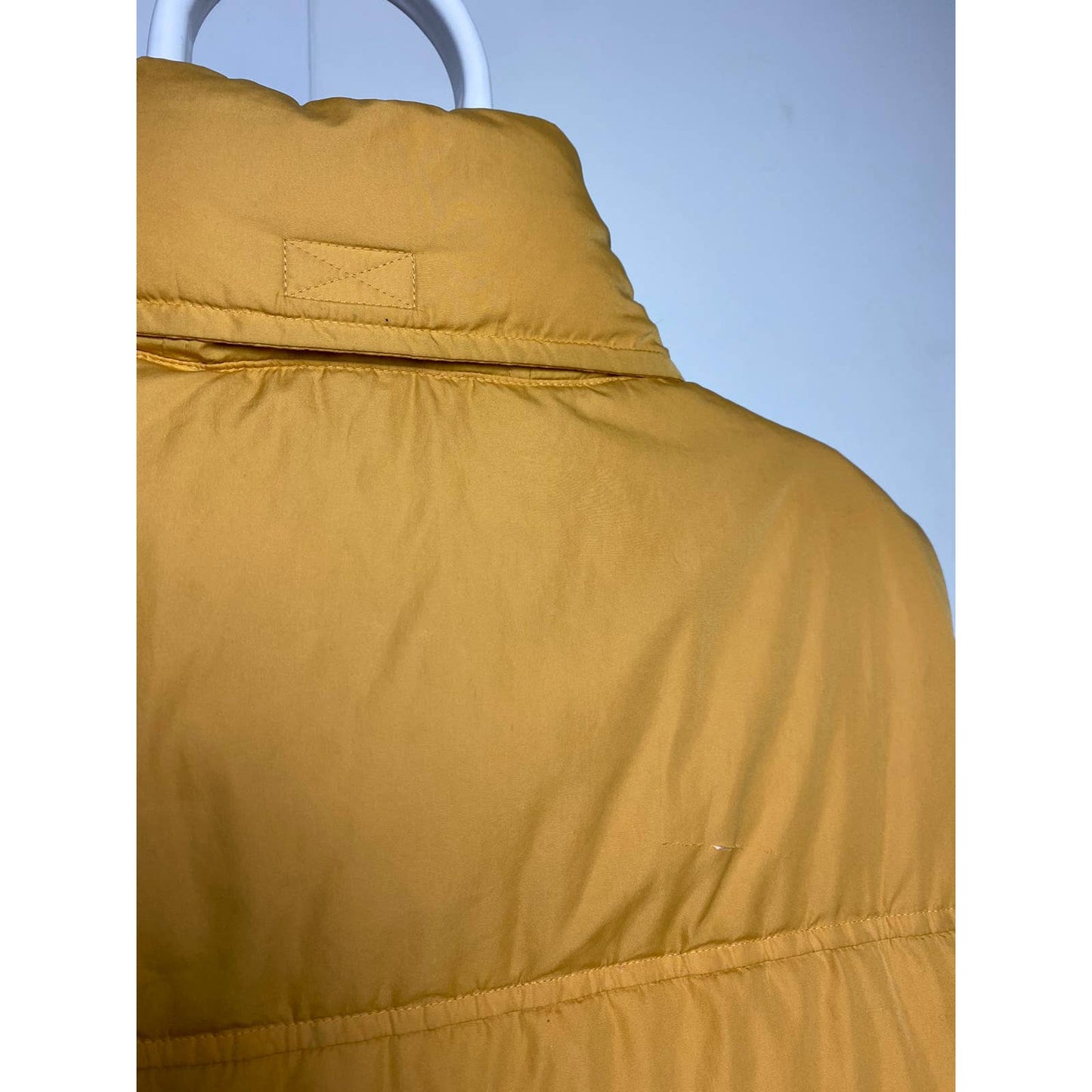 Nike vintage yellow puffer vest small swoosh 2000s