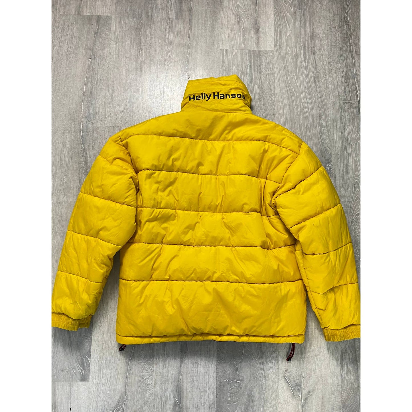 Helly Hansen vintage reversible puffer jacket big logo navy