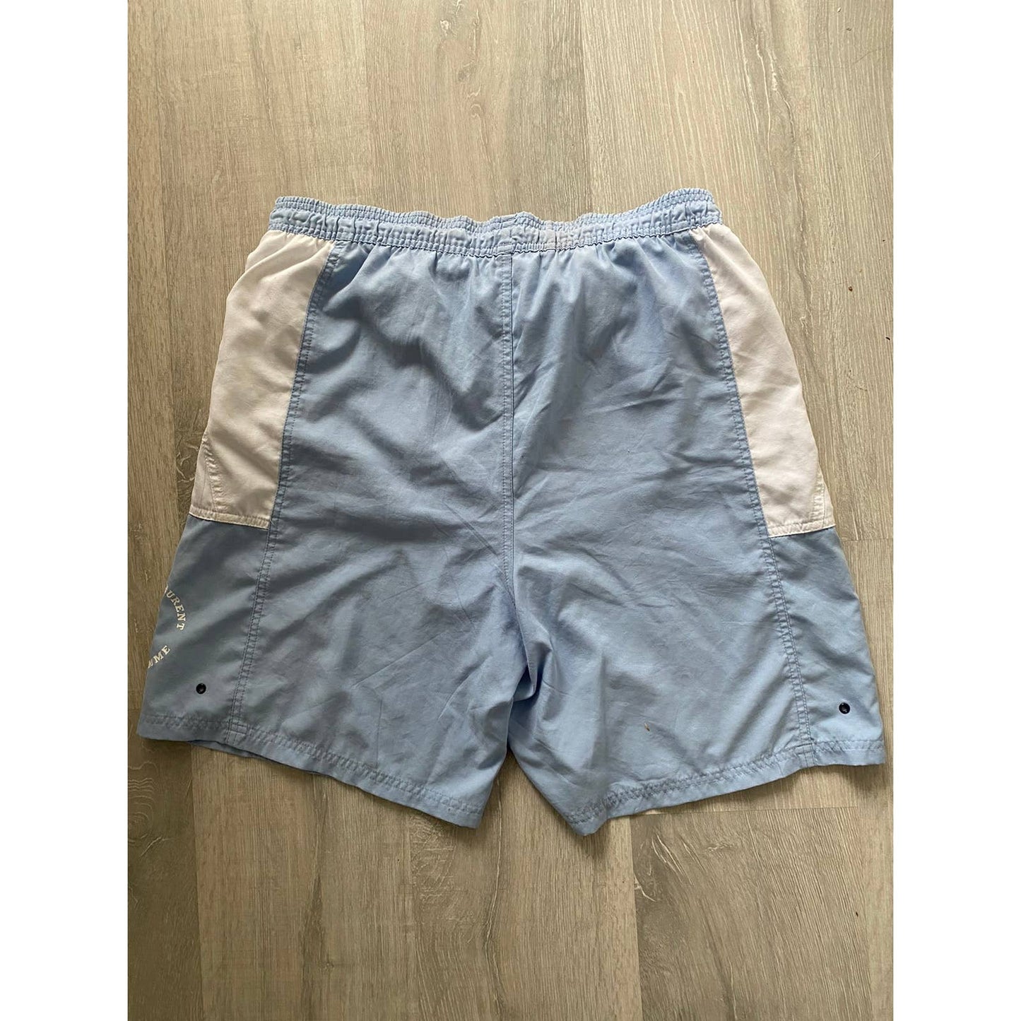 90s Yves Saint Laurent vintage baby blue shorts YSL