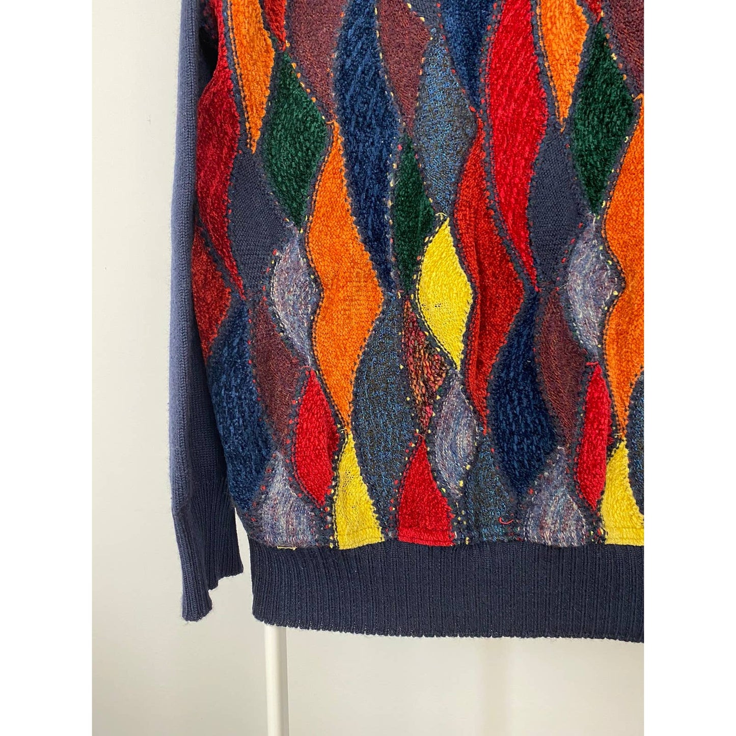 Fiume Vintage Coogi style sweater cable knit sweater