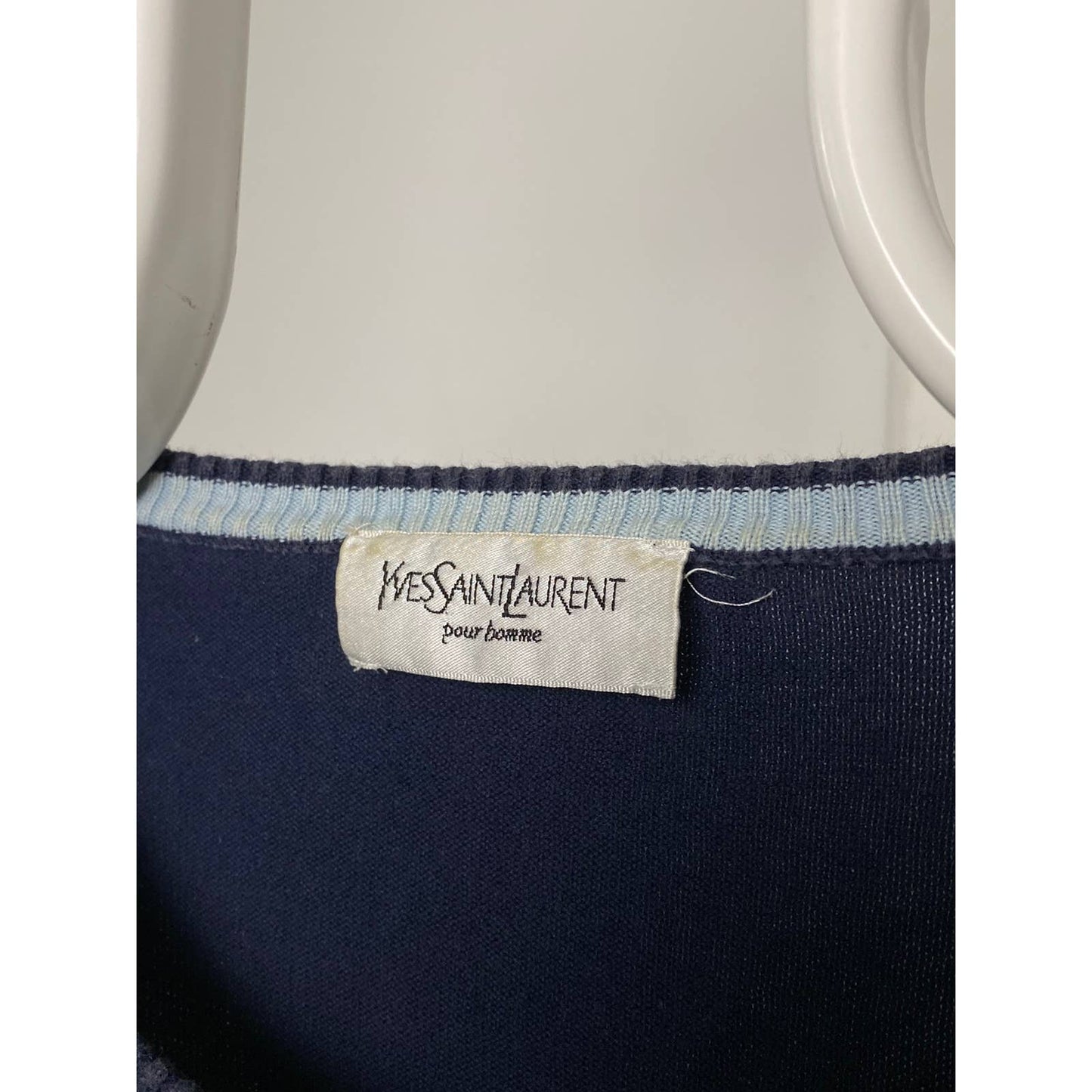 Yves Saint Laurent Vintage spell out sweater YSL knit