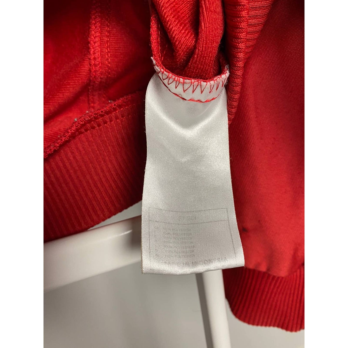 90s Nike vintage red track jacket zip sweatshirt big swoosh