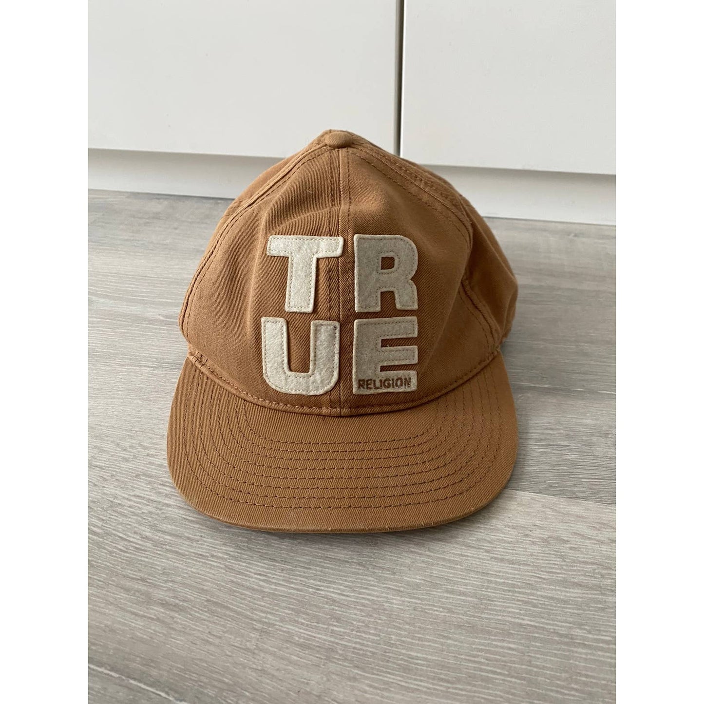 True Religion vintage cap snap back big logo trucker hat