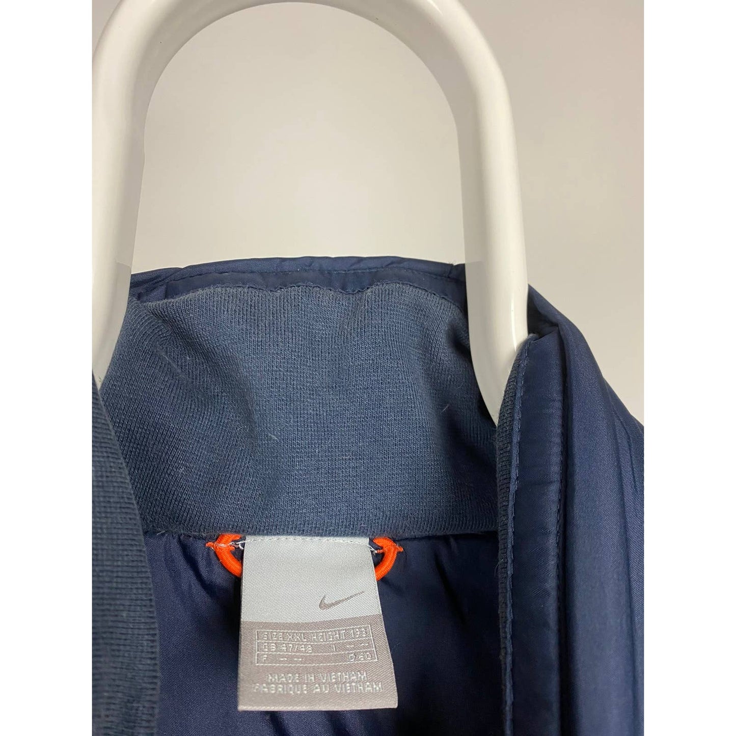 Nike vintage navy puffer vest small swoosh 2000s