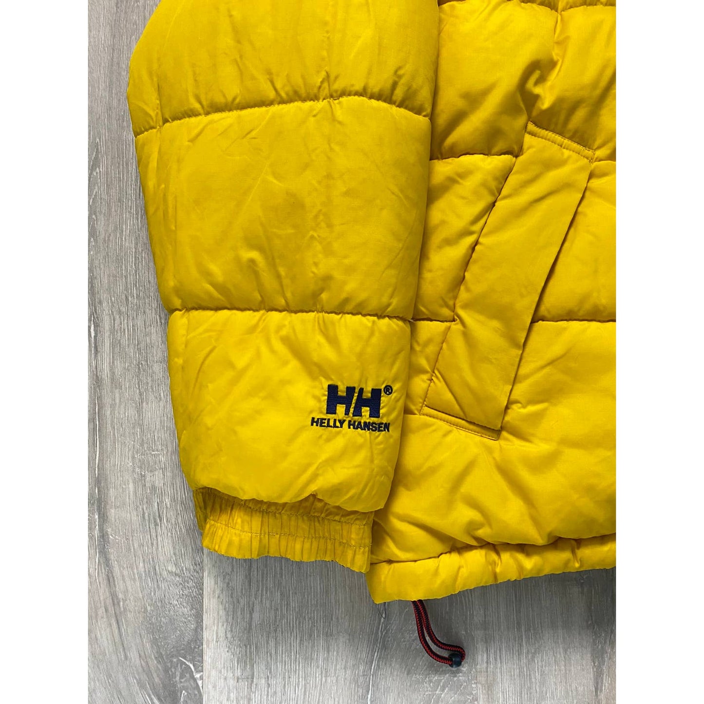 Helly Hansen vintage reversible puffer jacket big logo navy