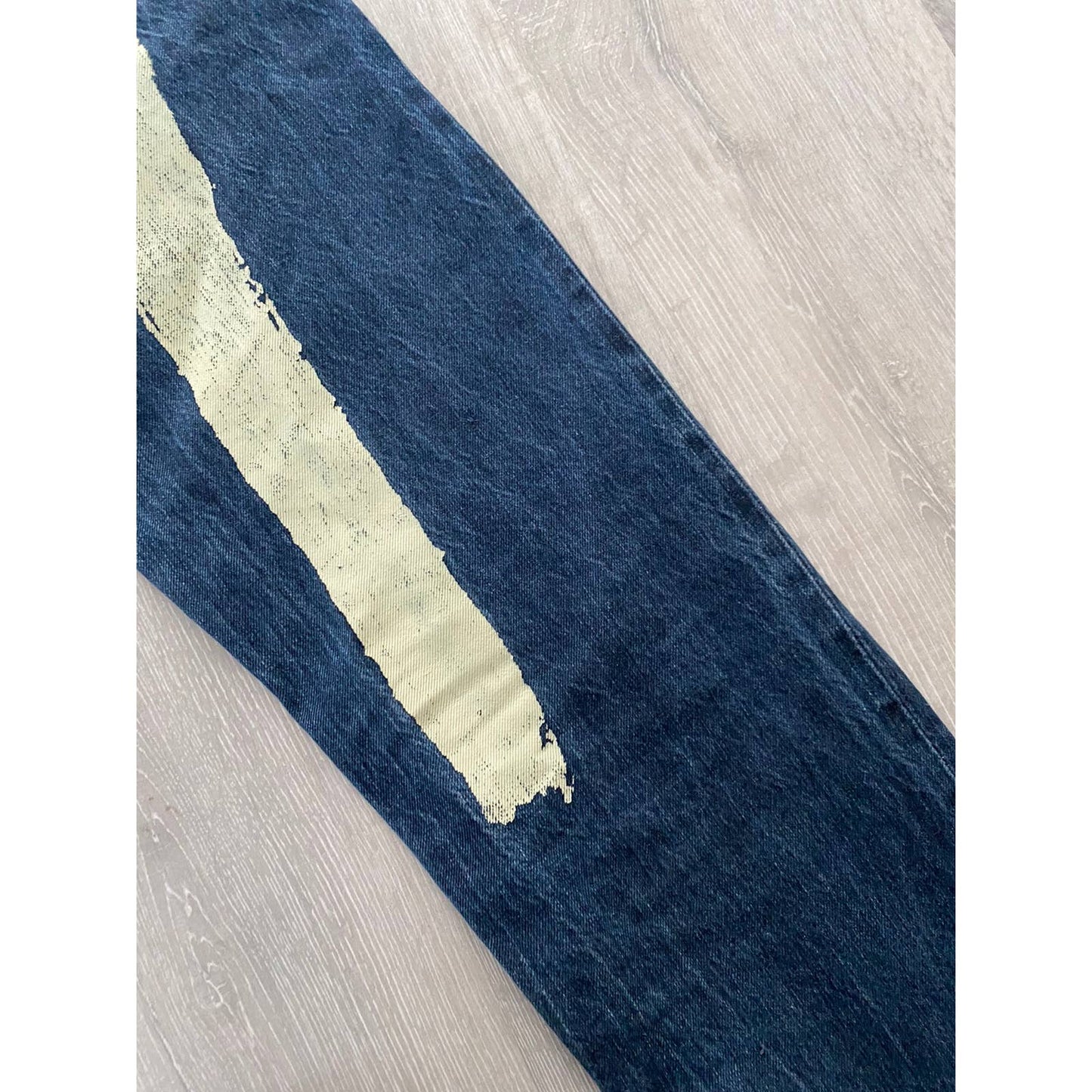 Evisu jeans daicock vintage selvedge navy white big logo