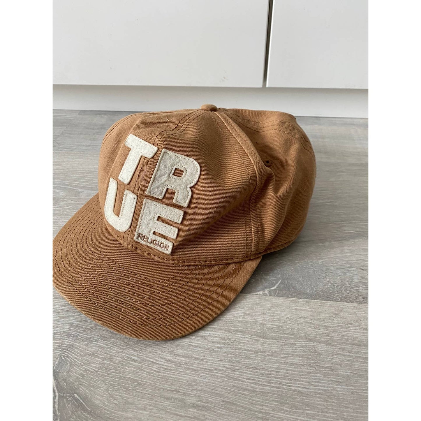 True Religion vintage cap snap back big logo trucker hat
