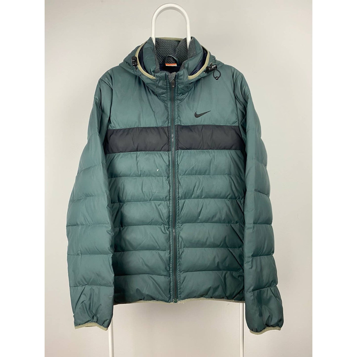 Nike vintage green puffer jacket small swoosh