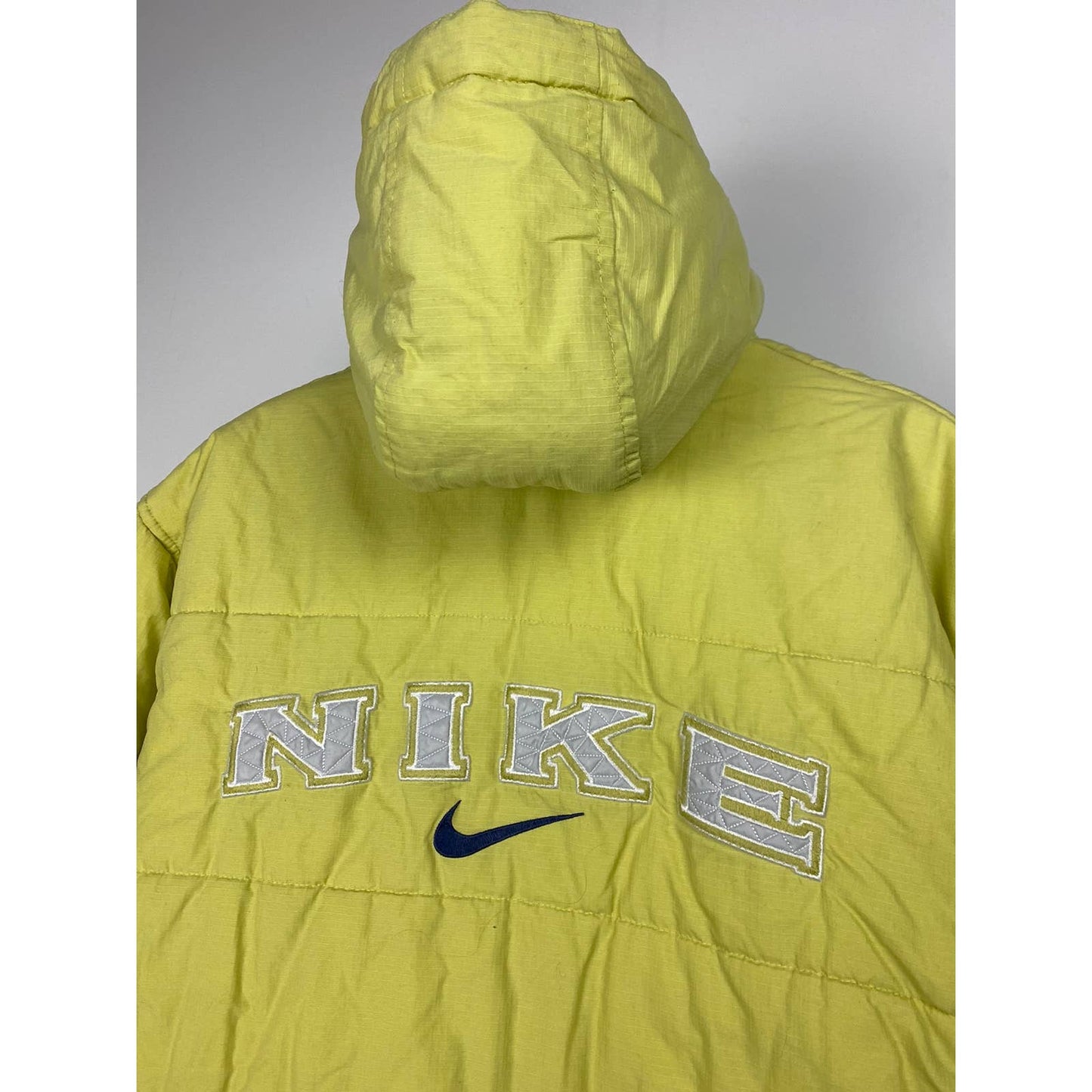 90s Nike vintage spell out puffer jacket big logo