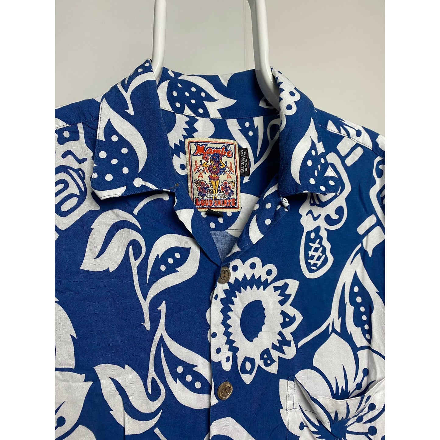 Mambo Loud Hawaiian Shirt blue vintage Australia