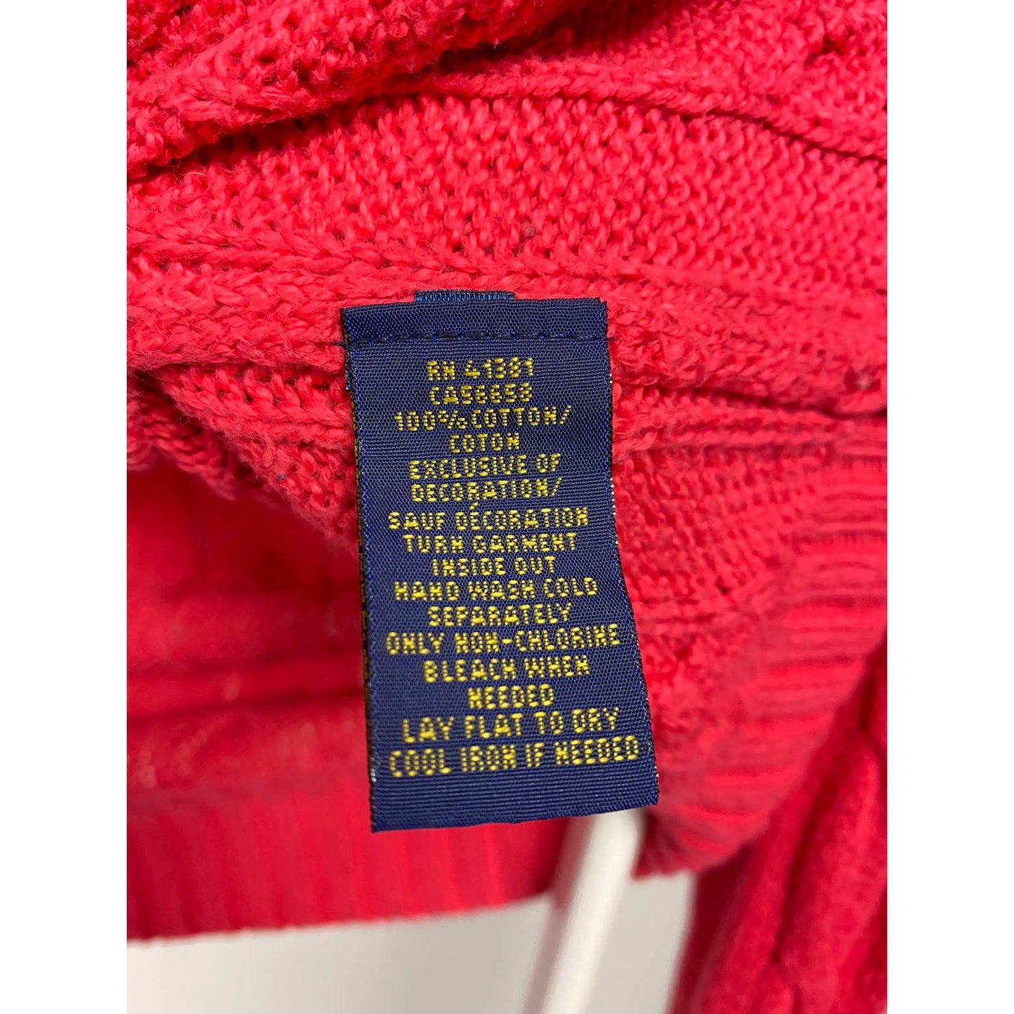 Polo Ralph Lauren Pink cable knit sweater