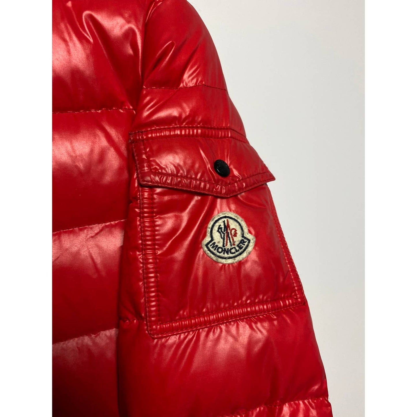 Moncler maya jacket down puffer red