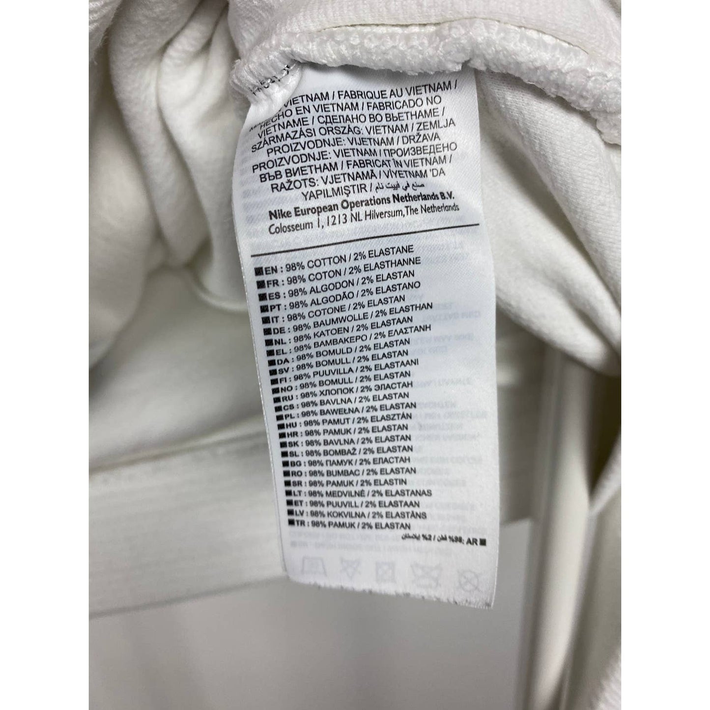 Nike Court vintage white sweatshirt track jacket 2000s