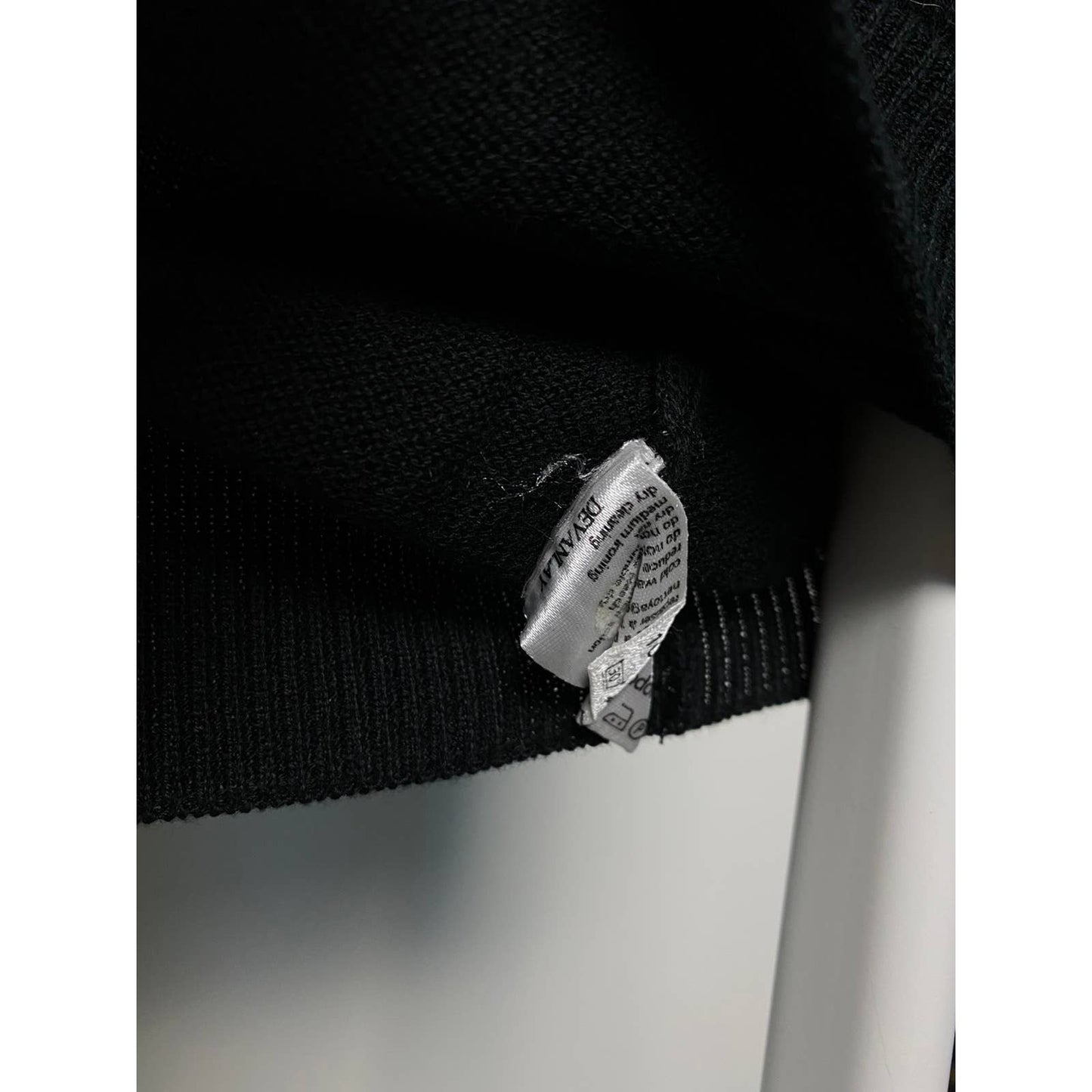 Lacoste vintage black sweater woollen vest small logo