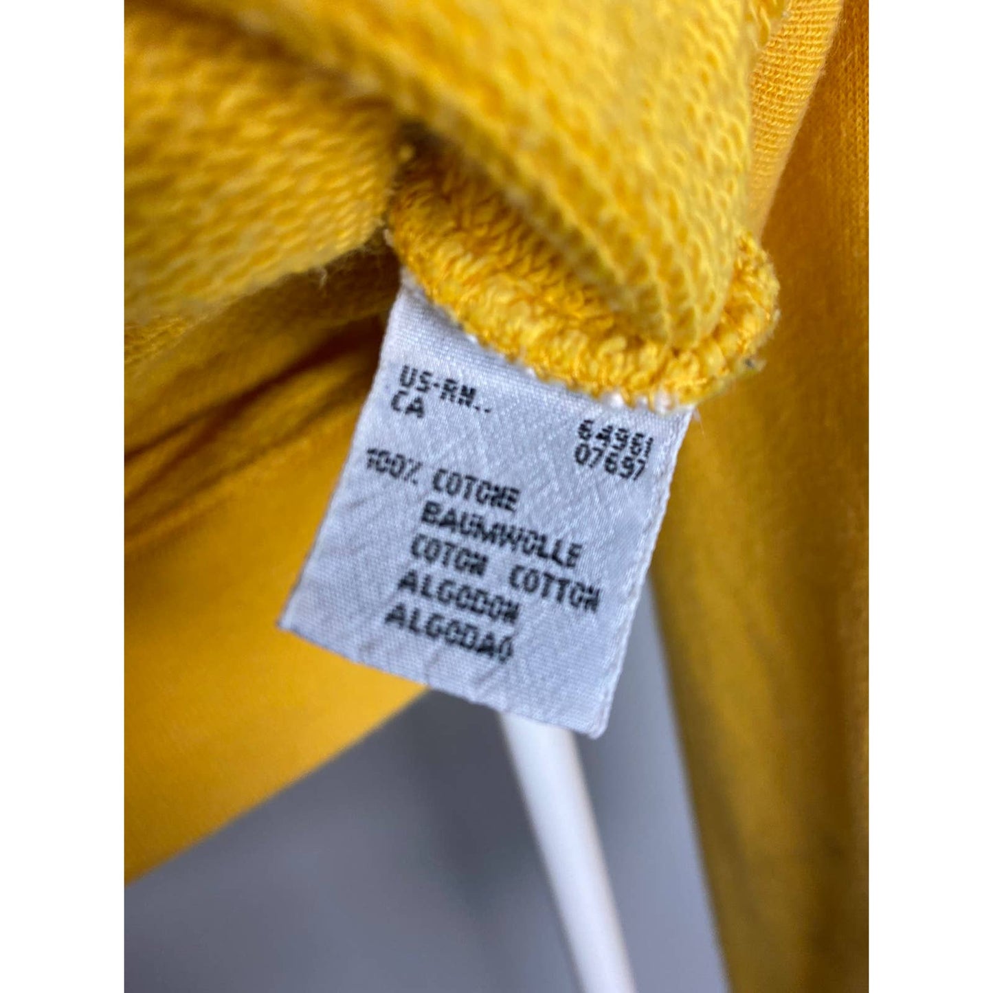 United Colors of Benetton vintage spellout sweatshirt yellow