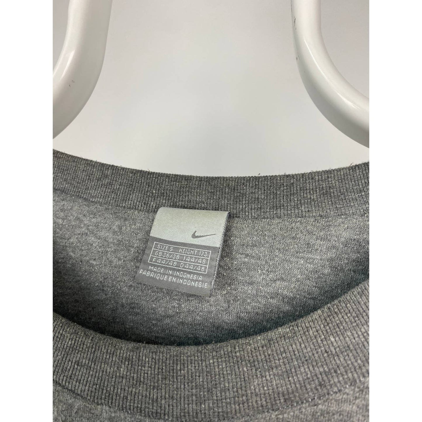 Nike vintage grey sweatshirt big swoosh 2000s