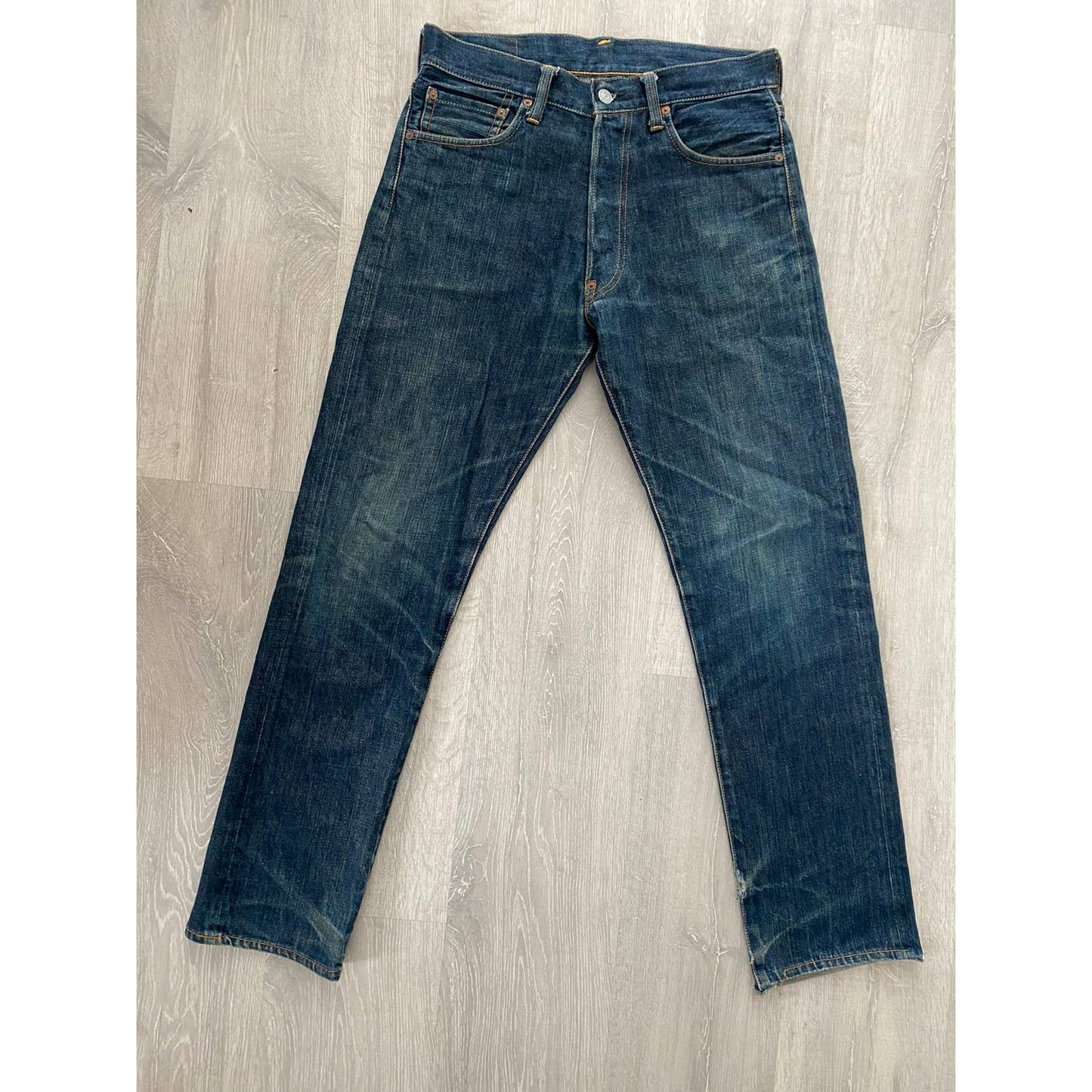 Evisu jeans vintage navy white seagulls Yamane Japan