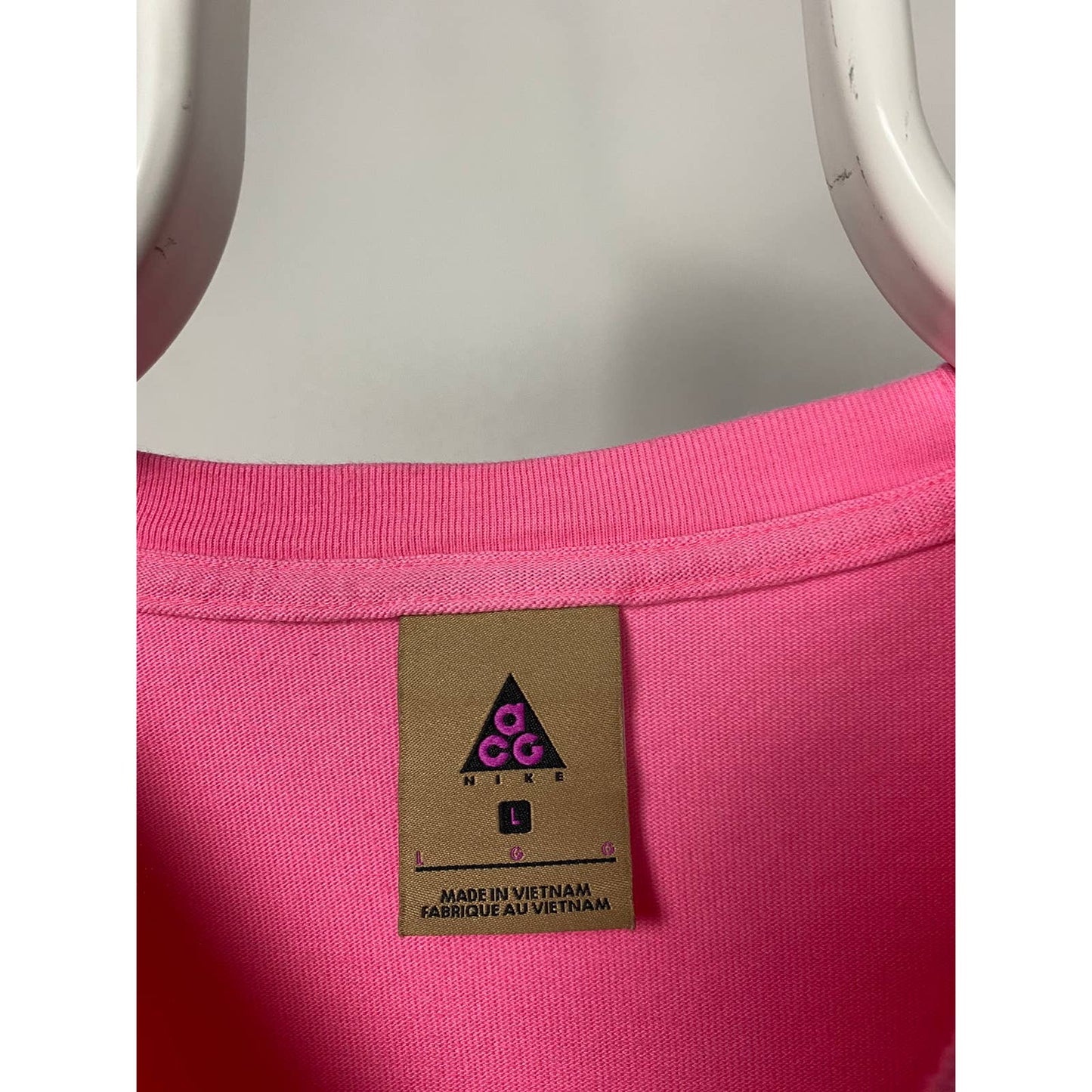 Nike ACG pink cargo sweatshirt nylon pocket