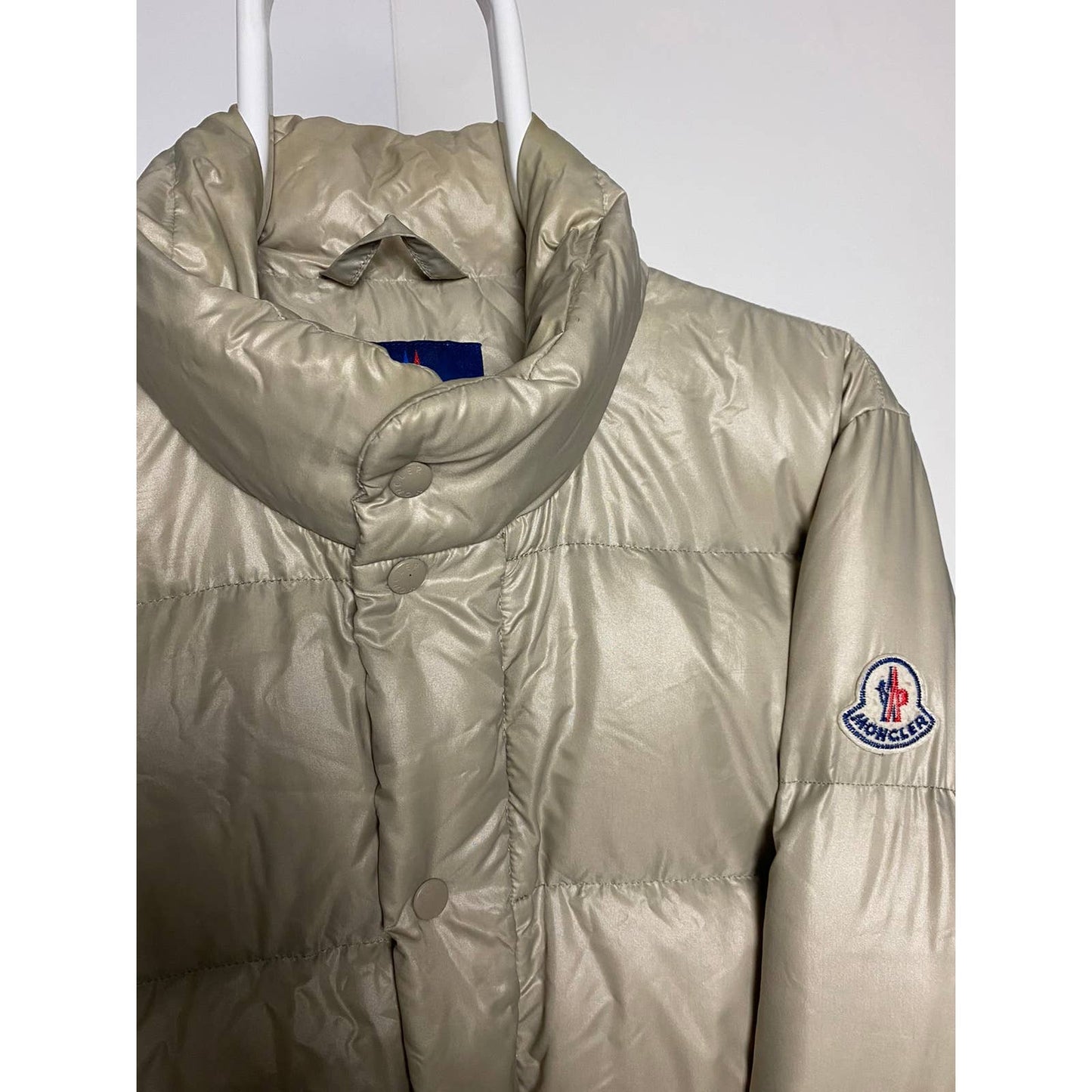 90s Moncler vintage beige puffer jacket Grenoble