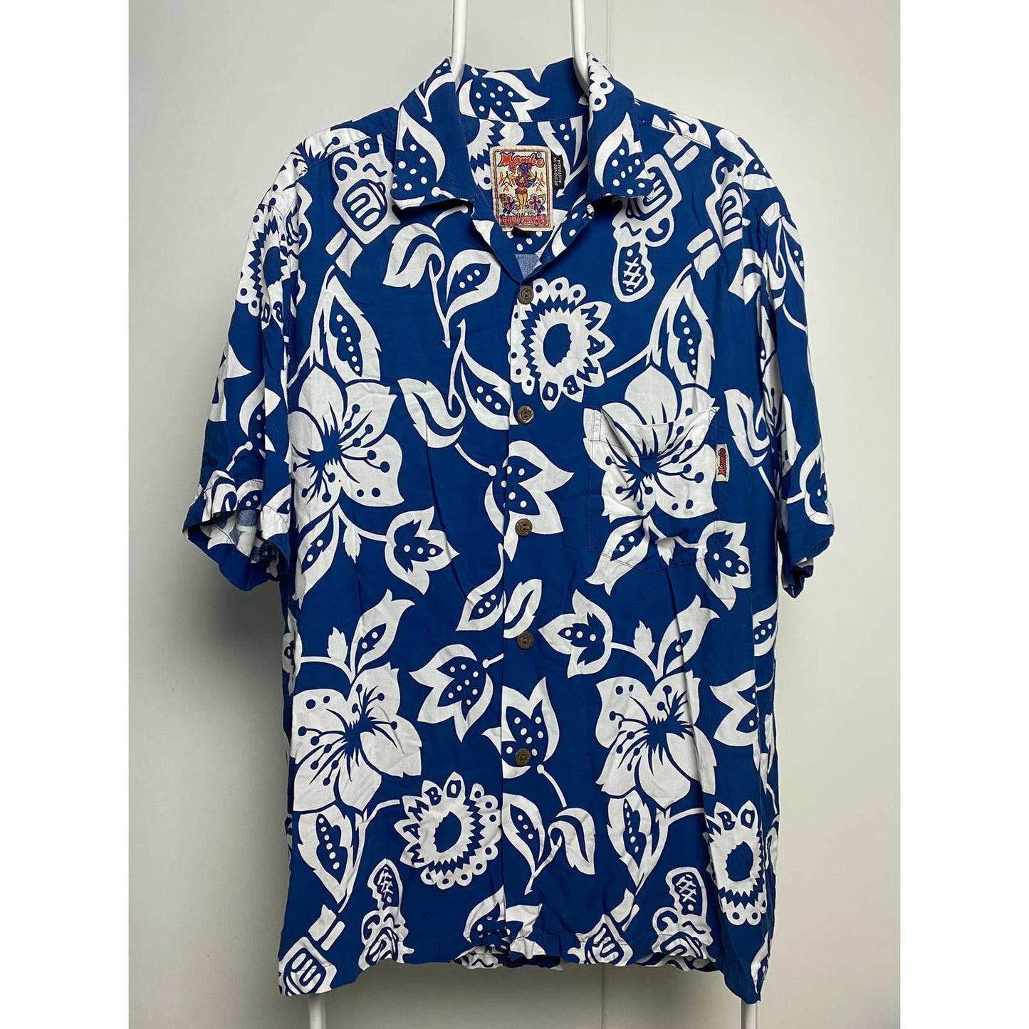 Mambo Loud Hawaiian Shirt blue vintage Australia