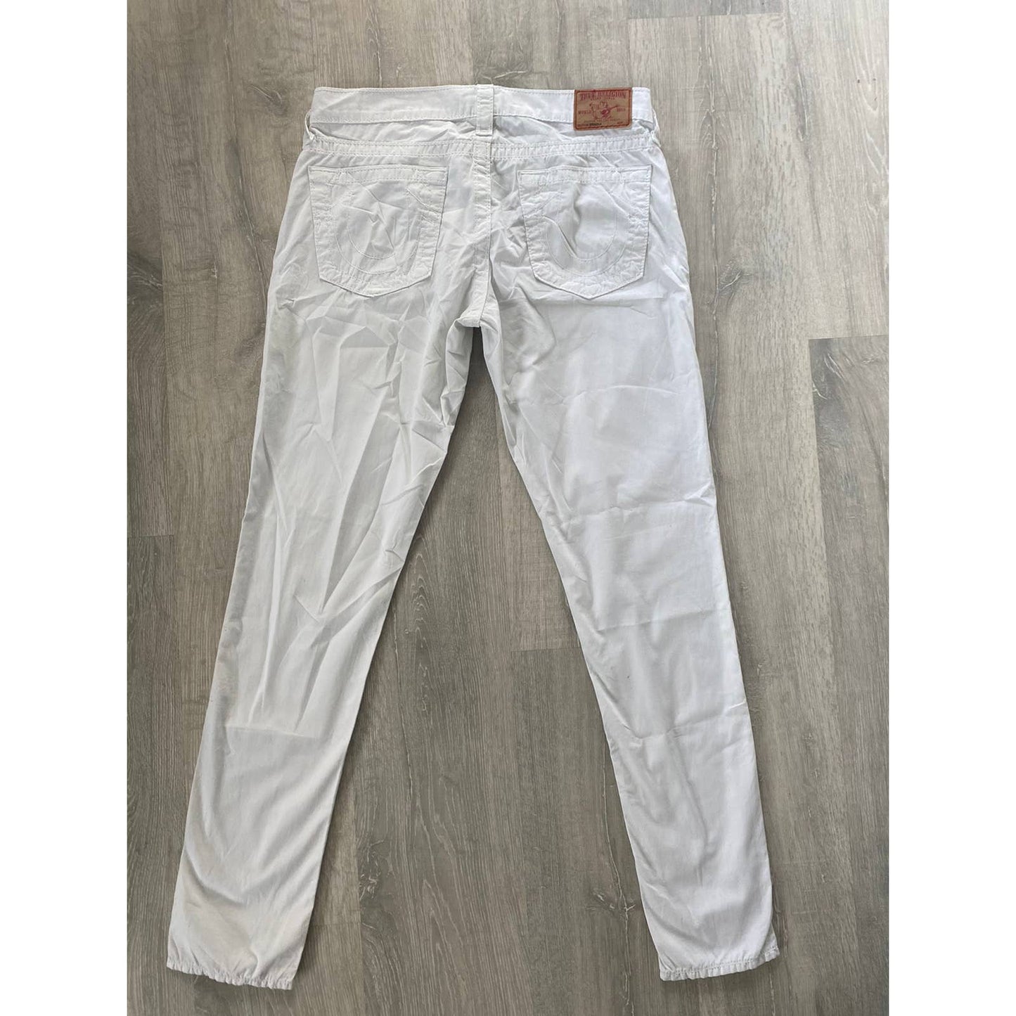 True Religion vintage white jeans denim pants Y2K
