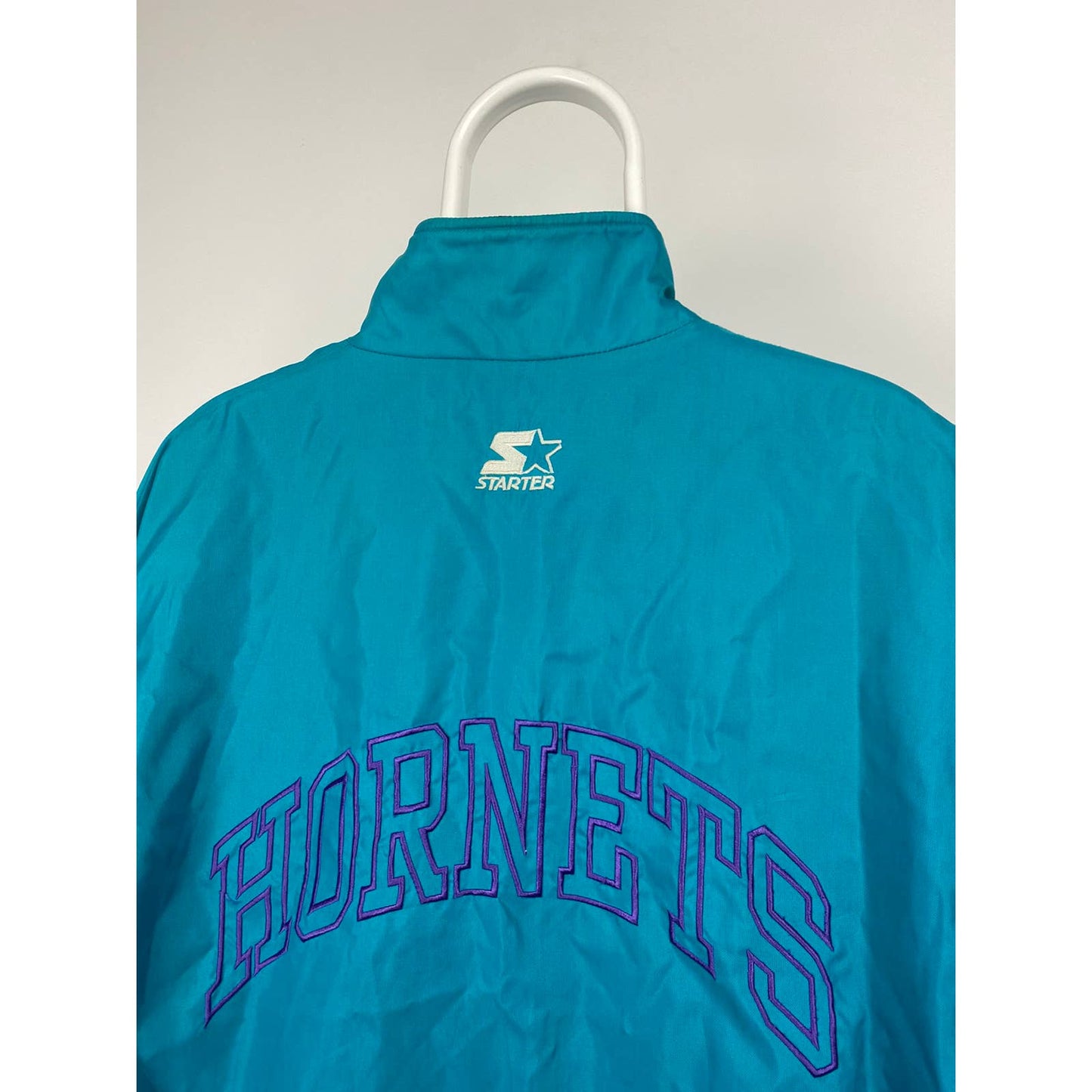 Charlotte Hornets Vintage big logo starter half zip jacket