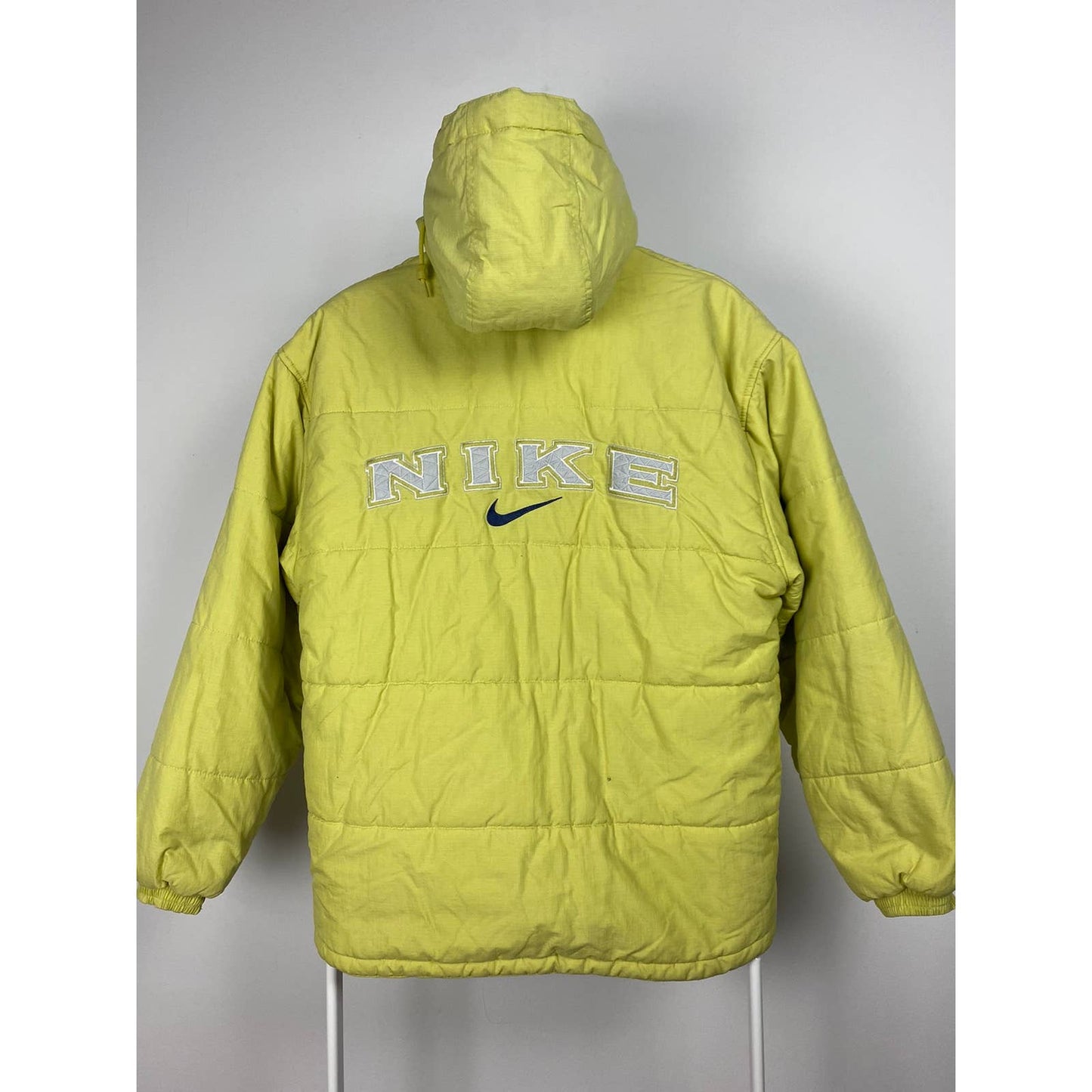90s Nike vintage spell out puffer jacket big logo