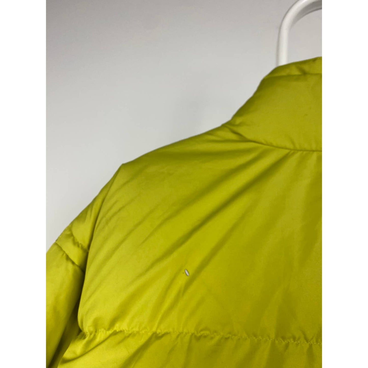 90s Nike vintage lime green puffer jacket big swoosh