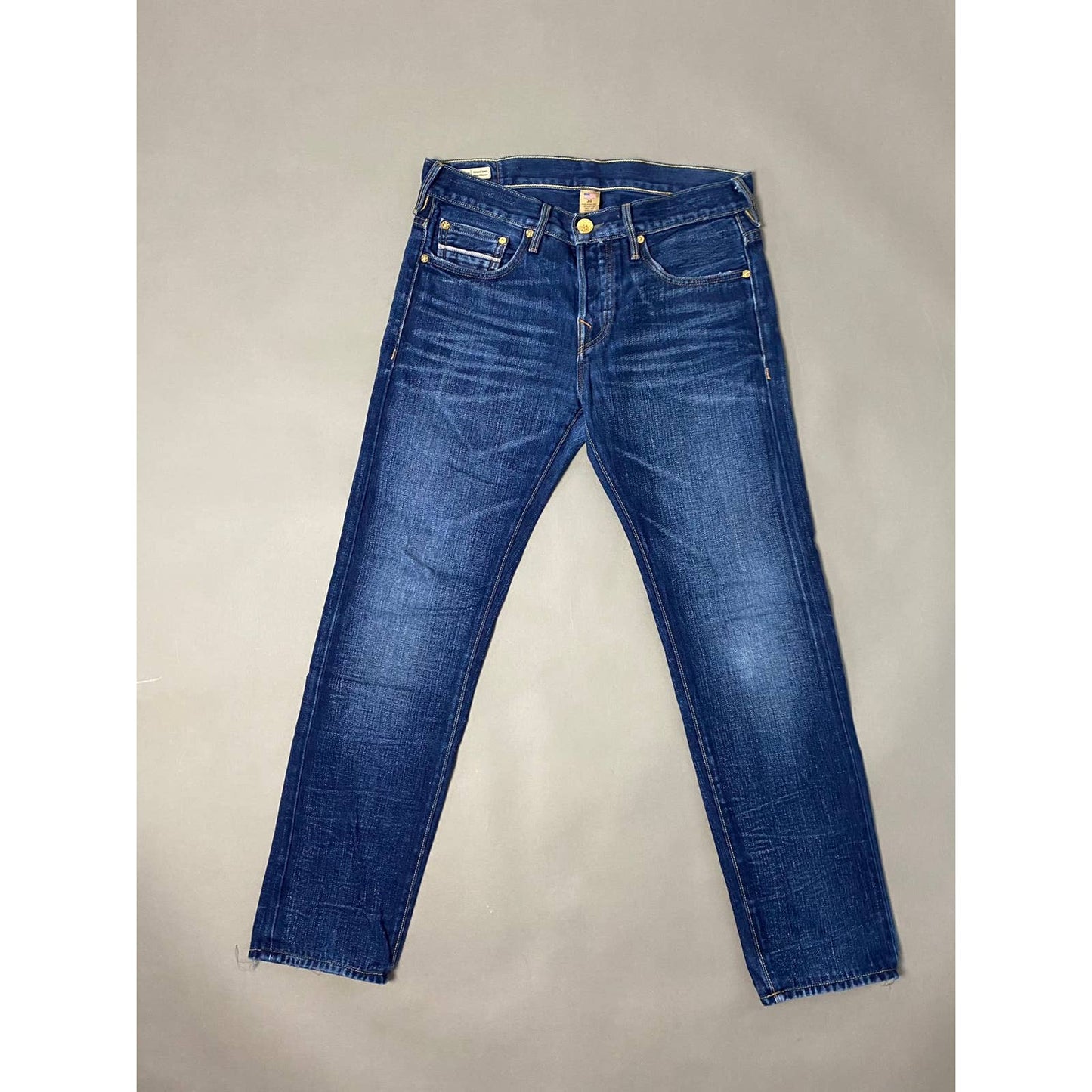 True Religion vintage selvedge jeans navy denim pants