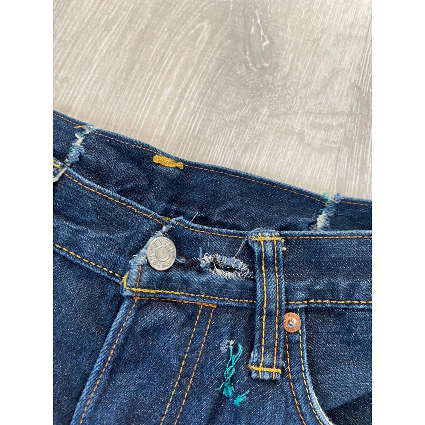 Evisu multipocket jeans multicolor vintage selvedge denim