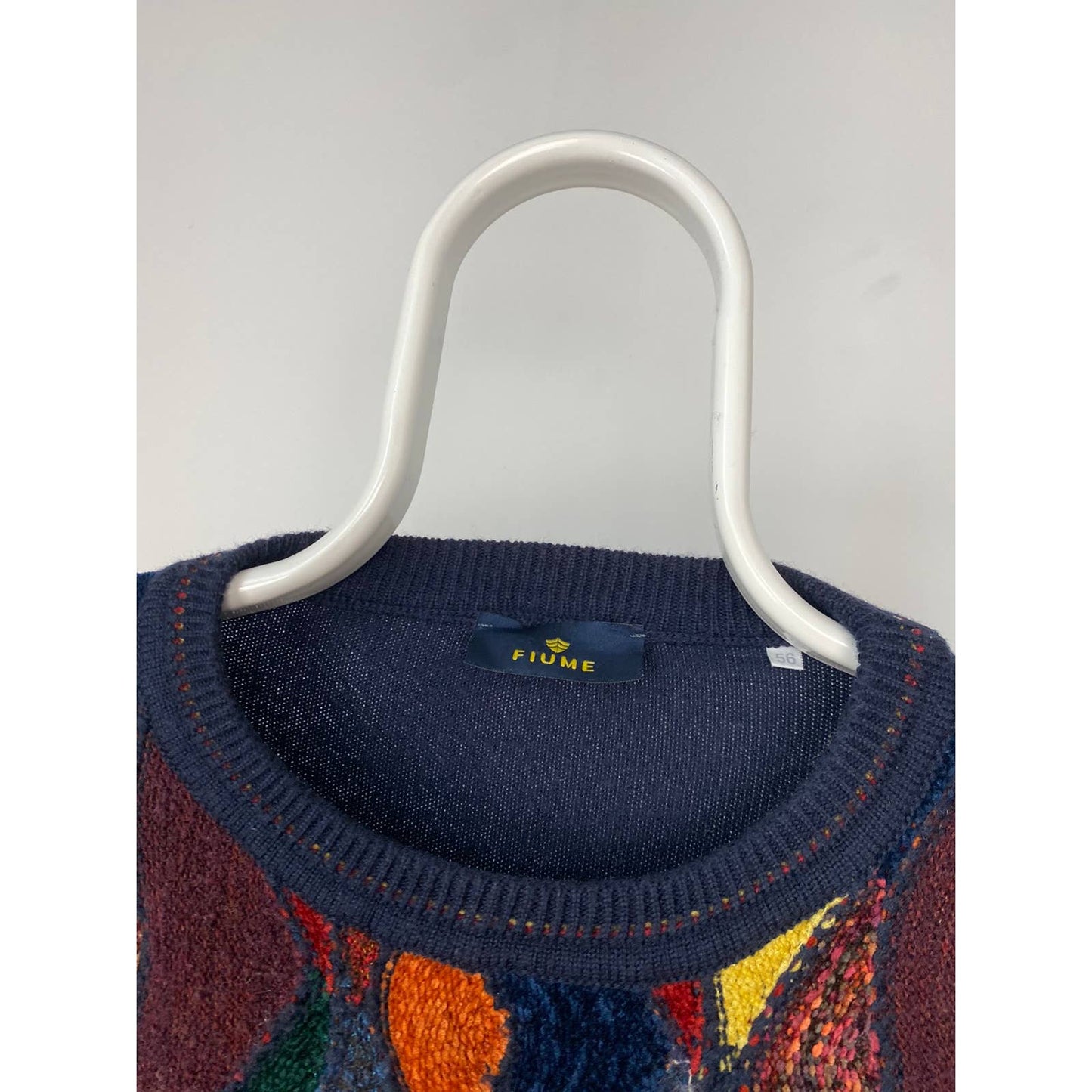 Fiume Vintage Coogi style sweater cable knit sweater