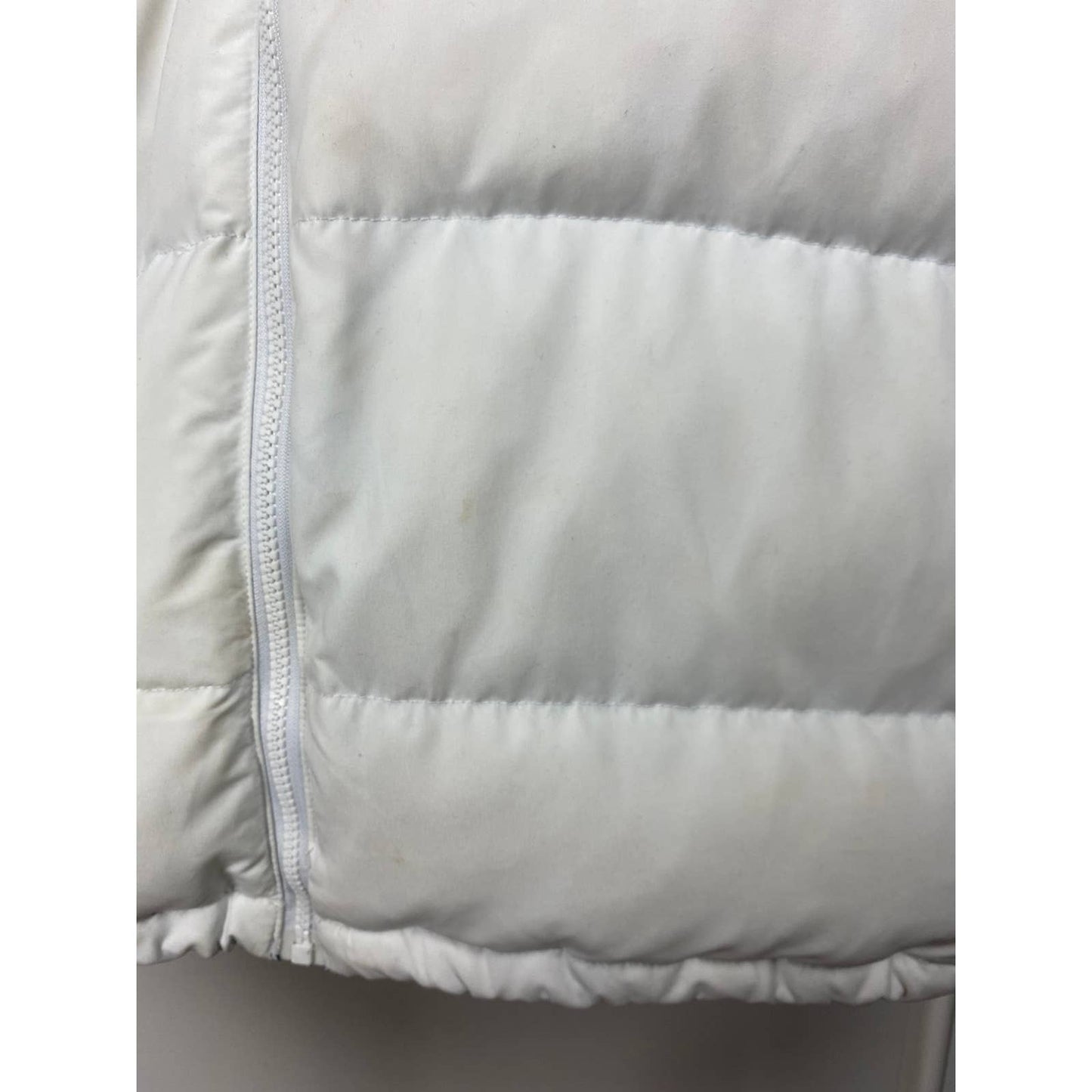 Nike vintage small logo puffer jacket white/navy 2000