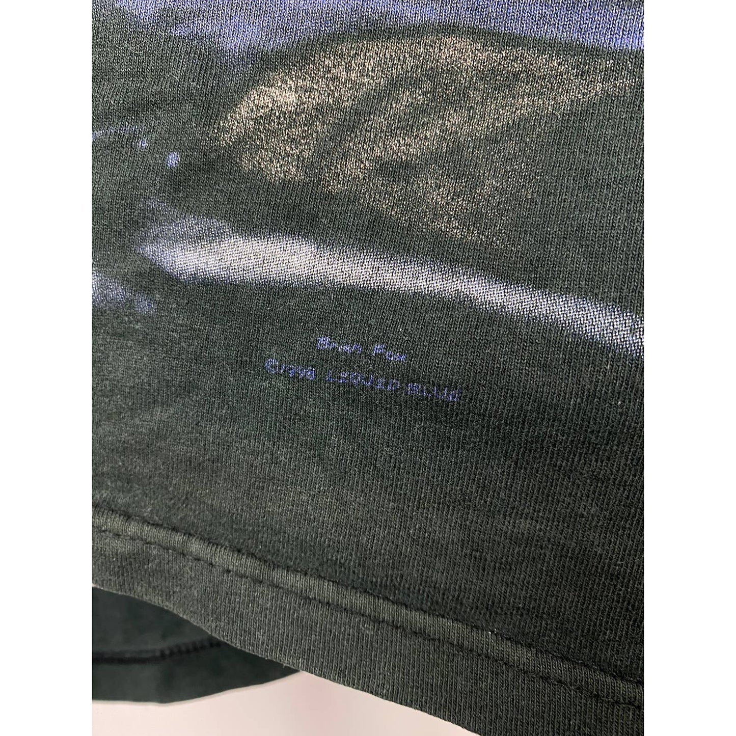 90s Liquid Blue vintage black full print T-shirt Indian 1998