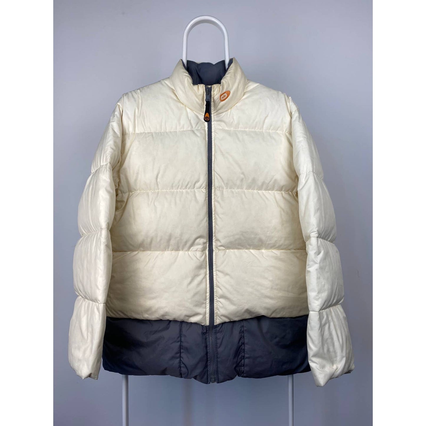 Nike vintage yellow grey puffer jacket 2000s
