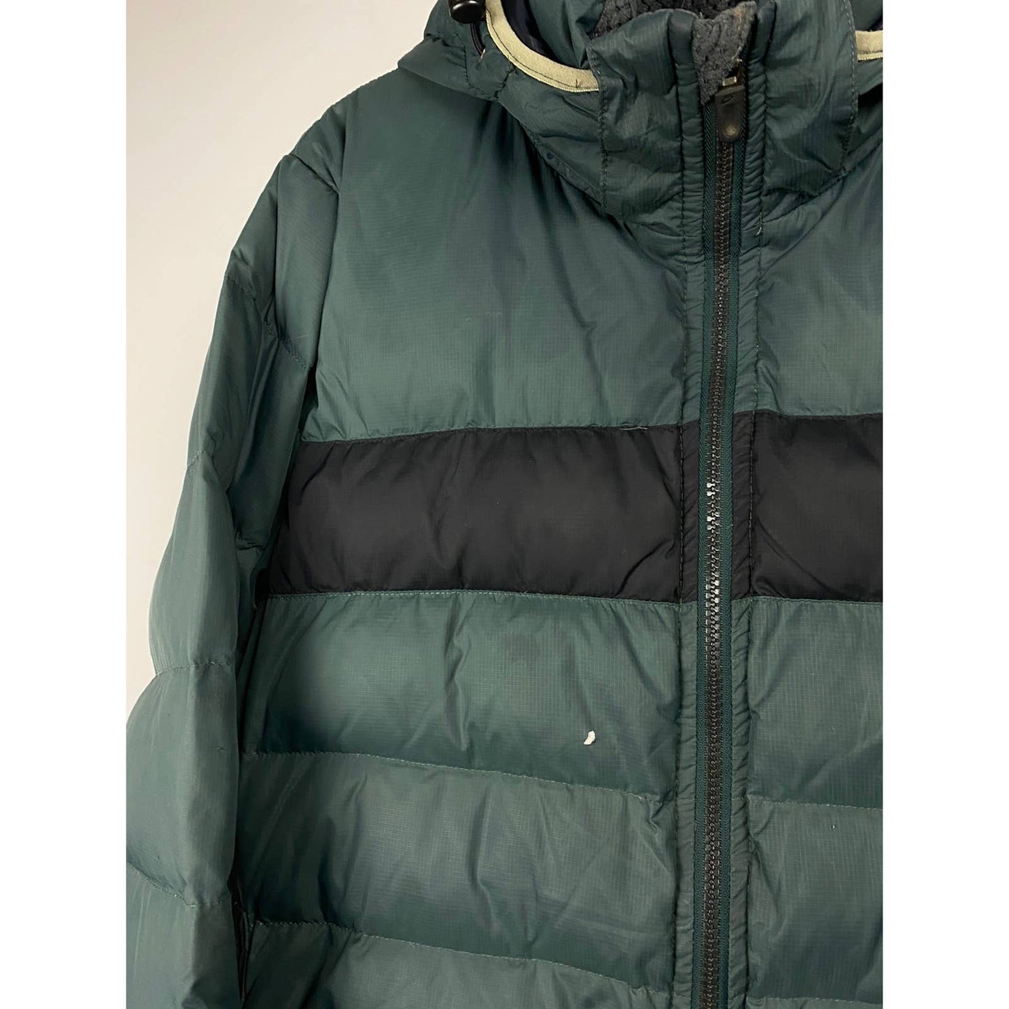 Nike vintage green puffer jacket small swoosh
