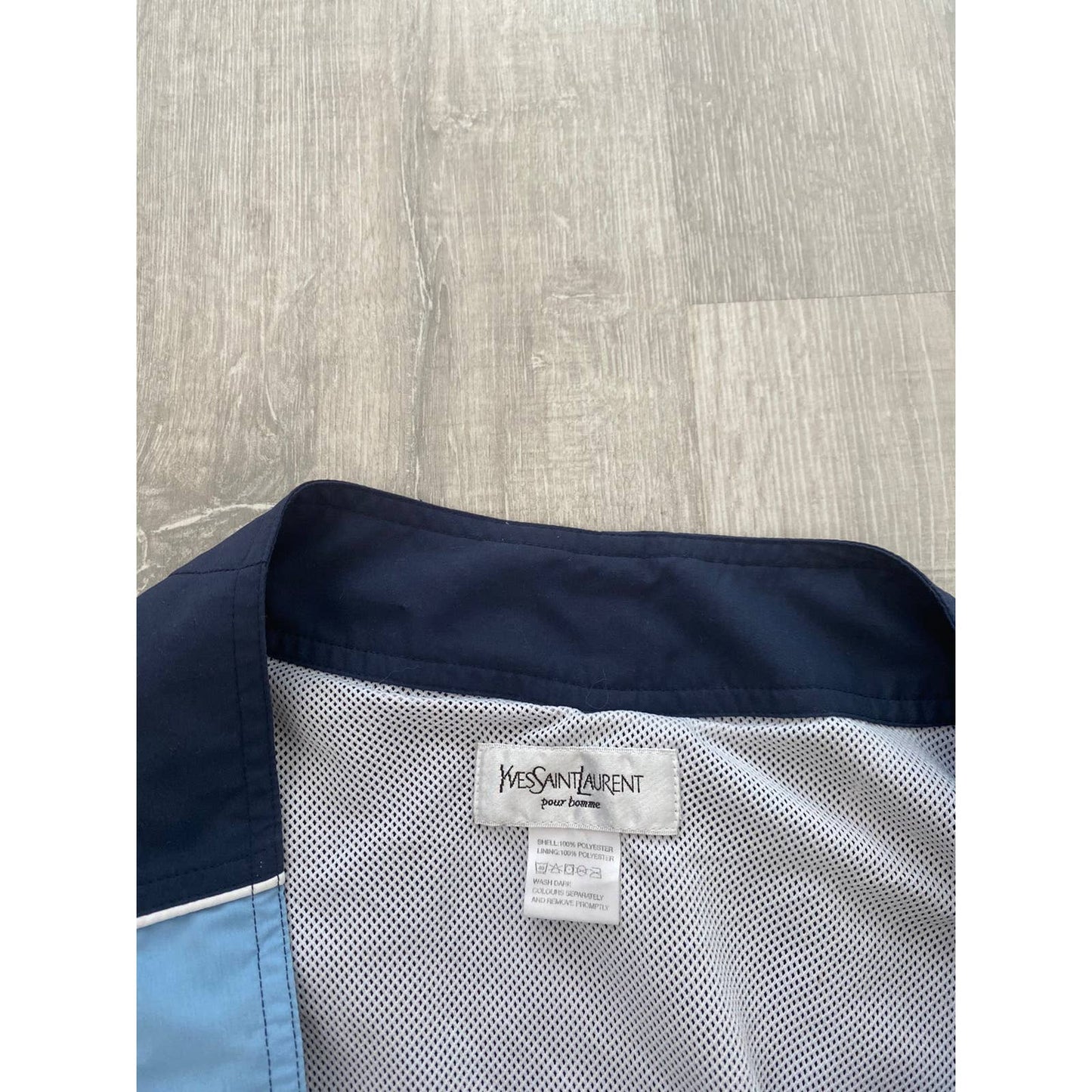 90s Yves Saint Laurent vintage YSL navy shorts big logo