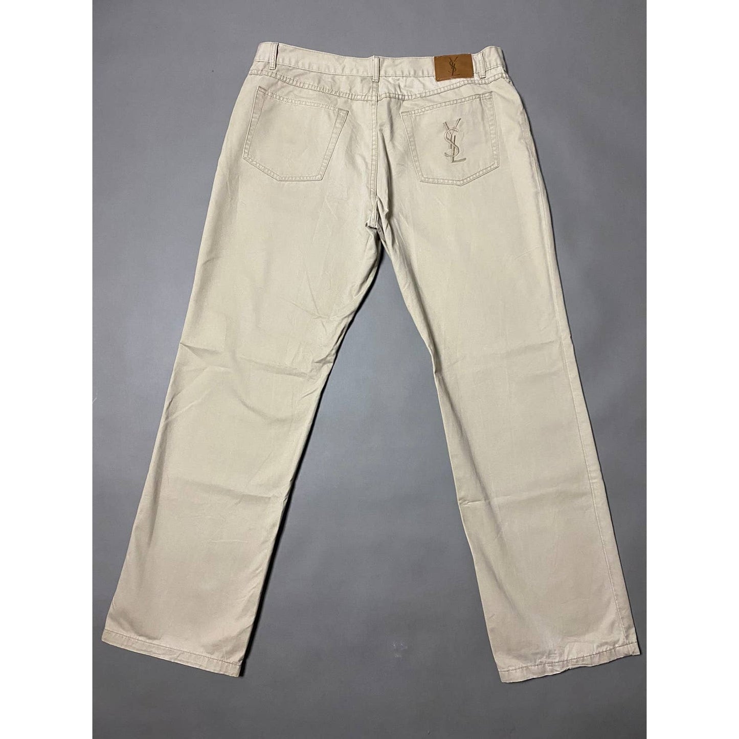 90s Yves Saint Laurent vintage YSL big logo chino pants