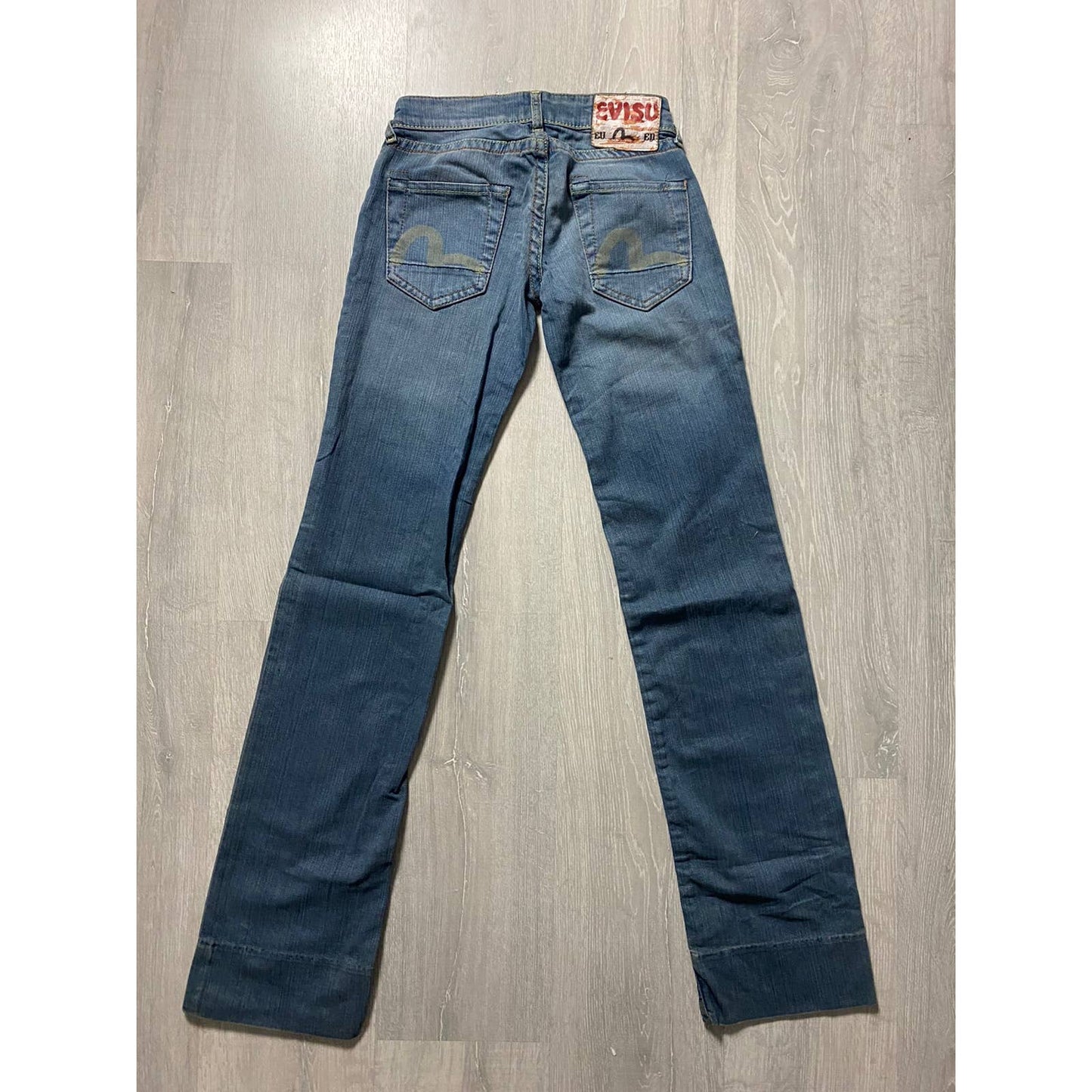 Evisu EU ED vintage blue jeans white seagulls jeans Japan