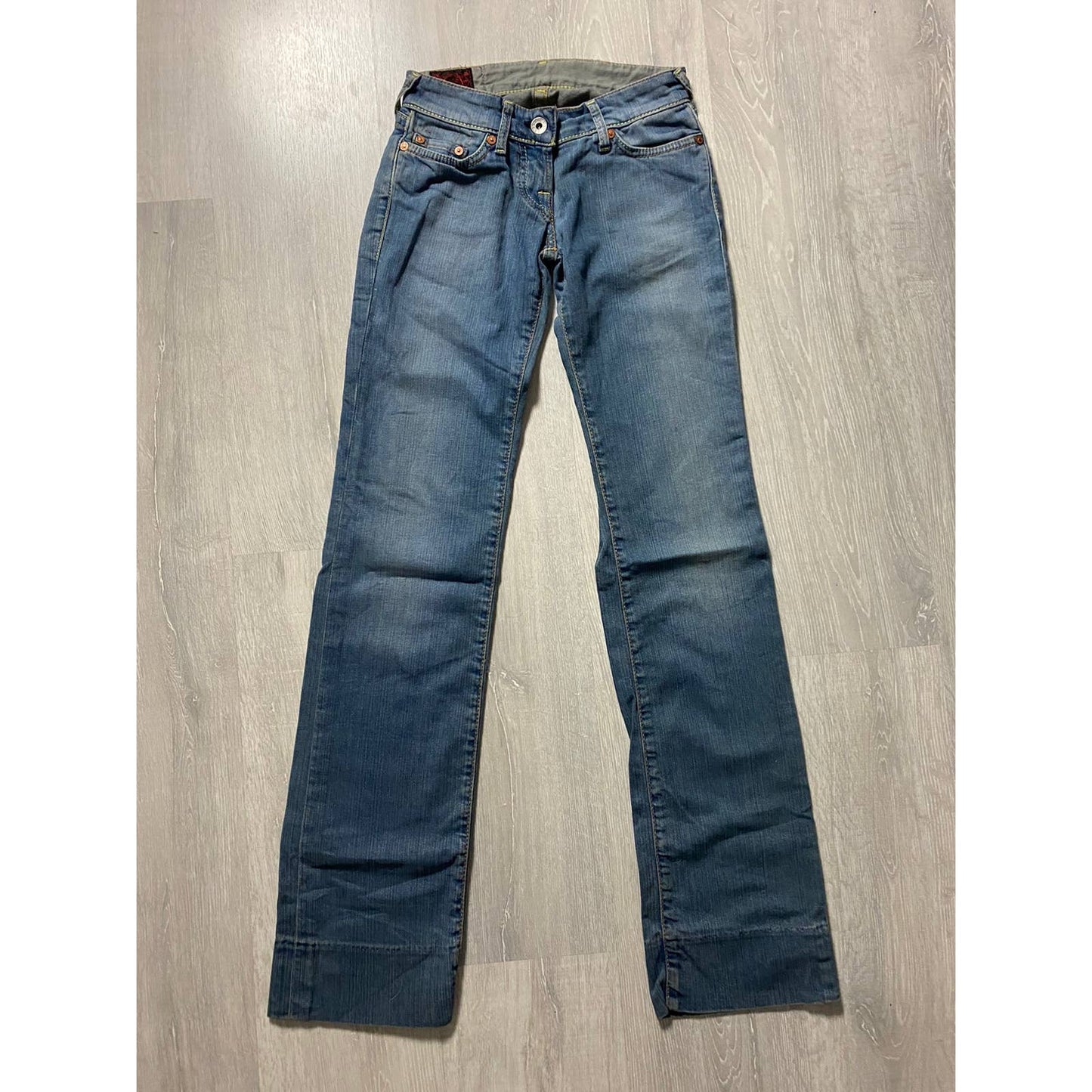 Evisu EU ED vintage blue jeans white seagulls jeans Japan