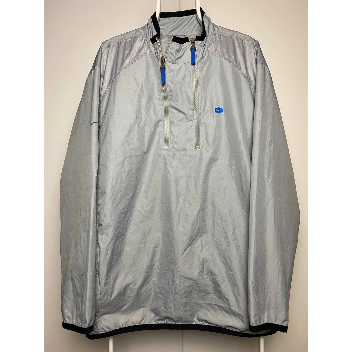 Nike TN vintage grey blue track jacket small hex logo