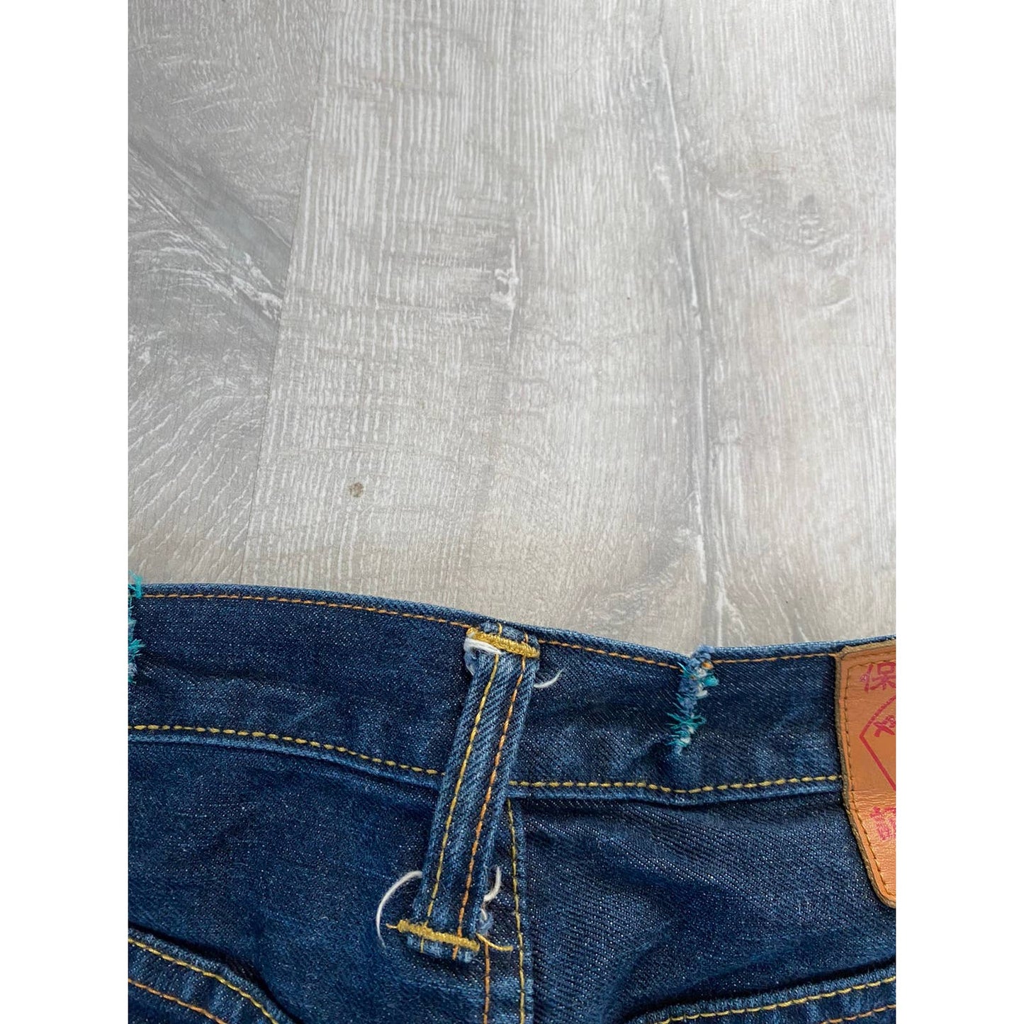 Evisu multipocket jeans multicolor vintage selvedge denim