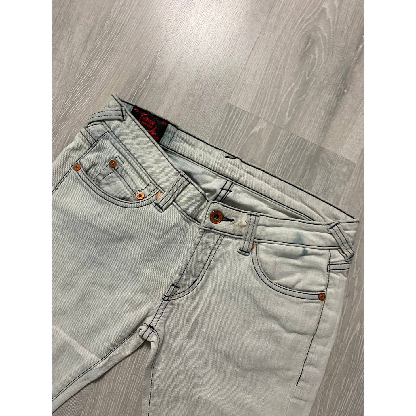 Evisu EU ED vintage grey jeans black seagulls jeans Japan