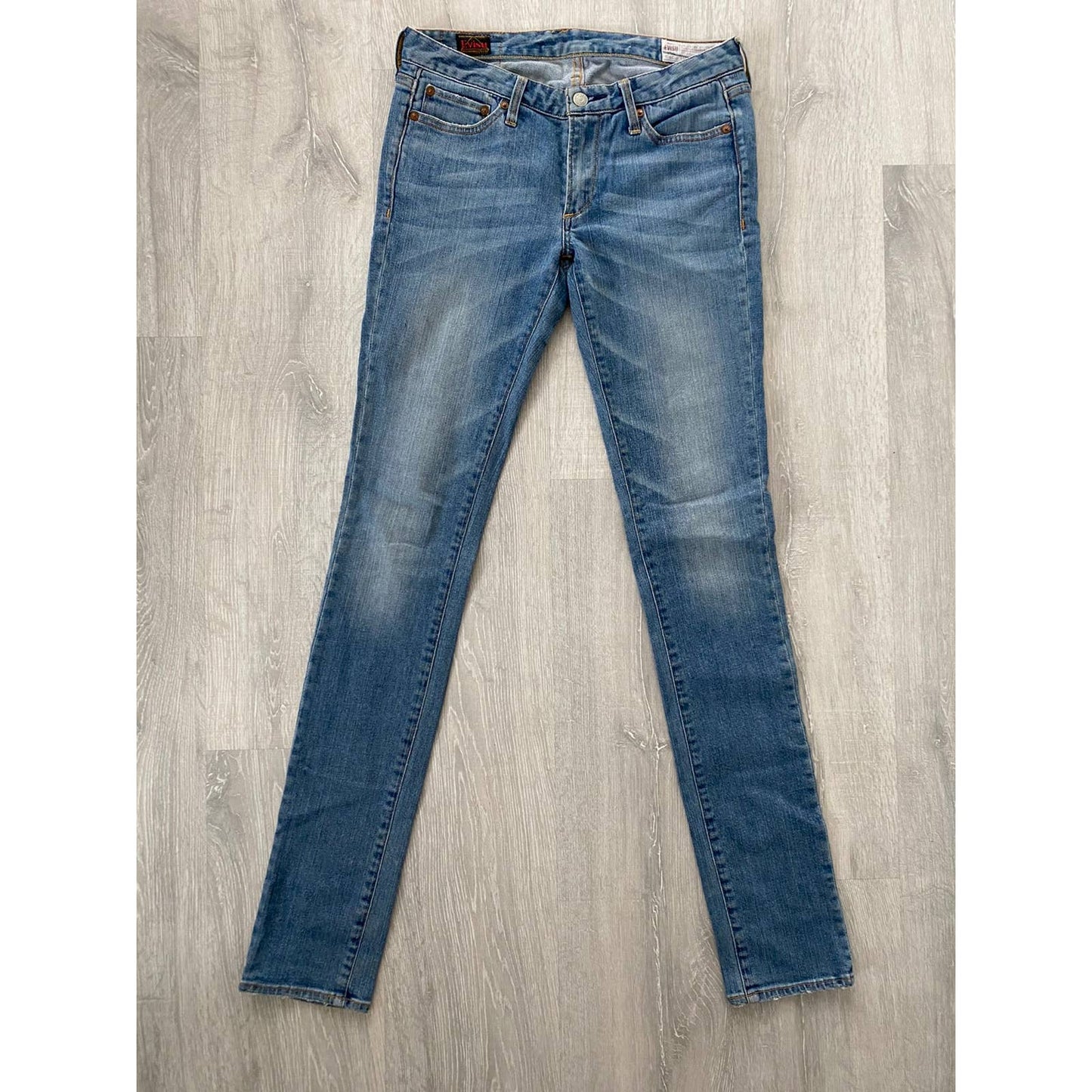 Evisu Japan vintage navy jeans green seagulls