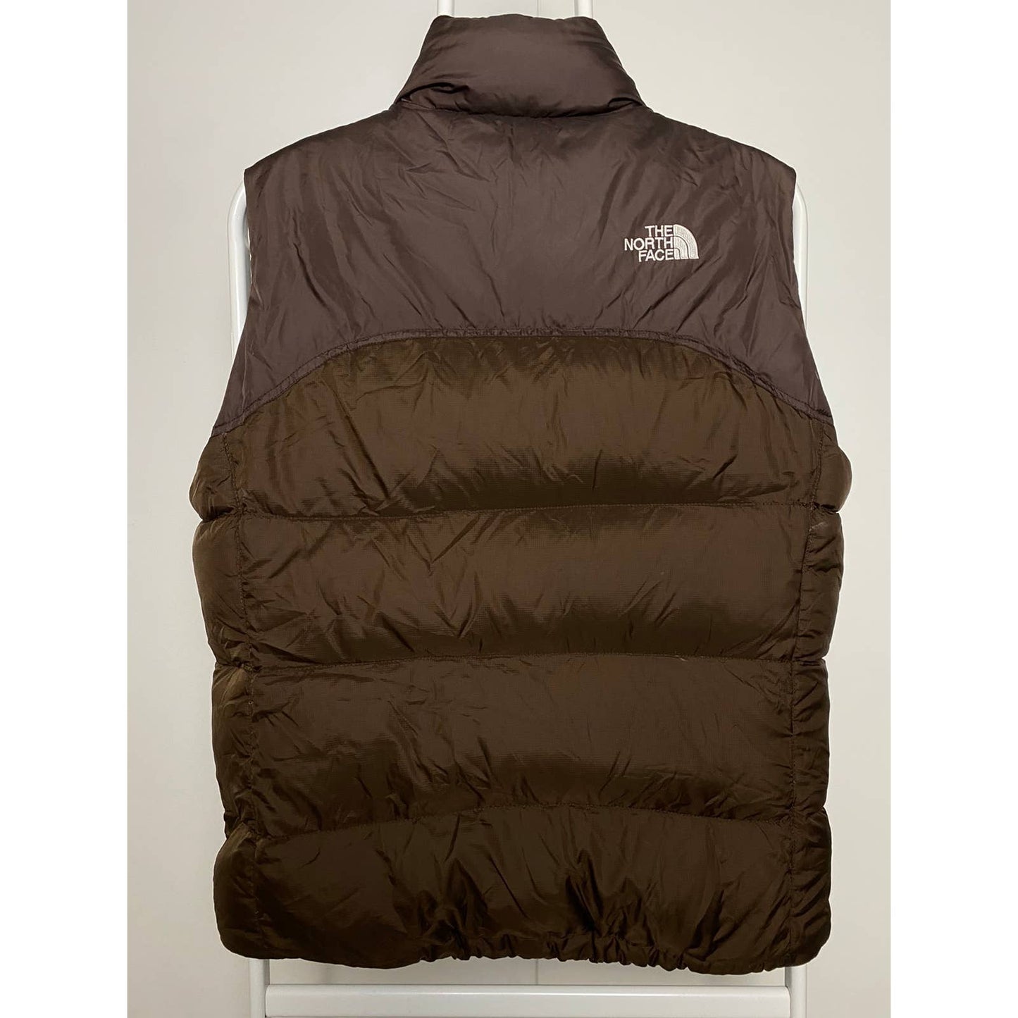 The North Face vintage brown puffer vest 700 nuptse kendall