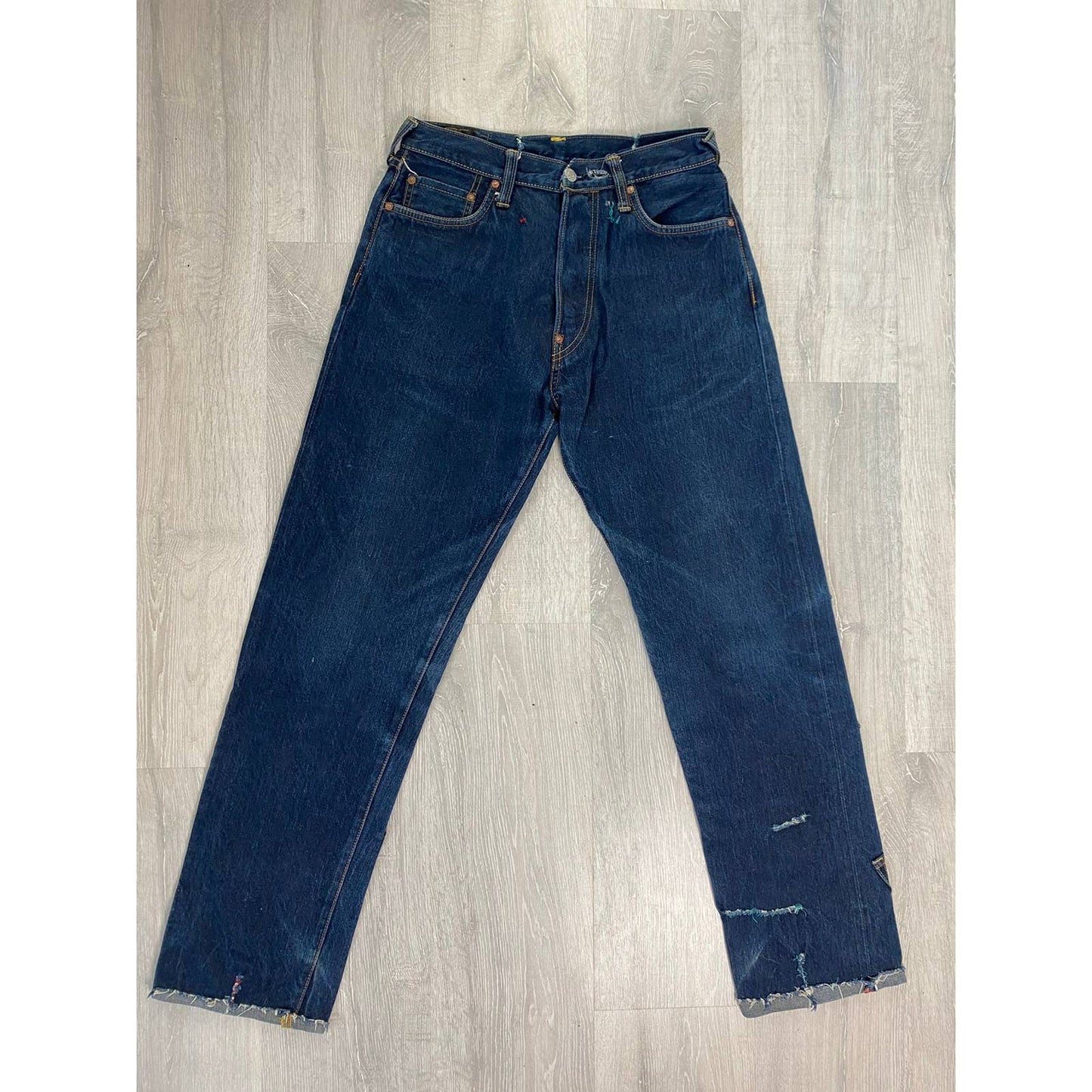 Evisu multipocket jeans multicolor vintage selvedge denim