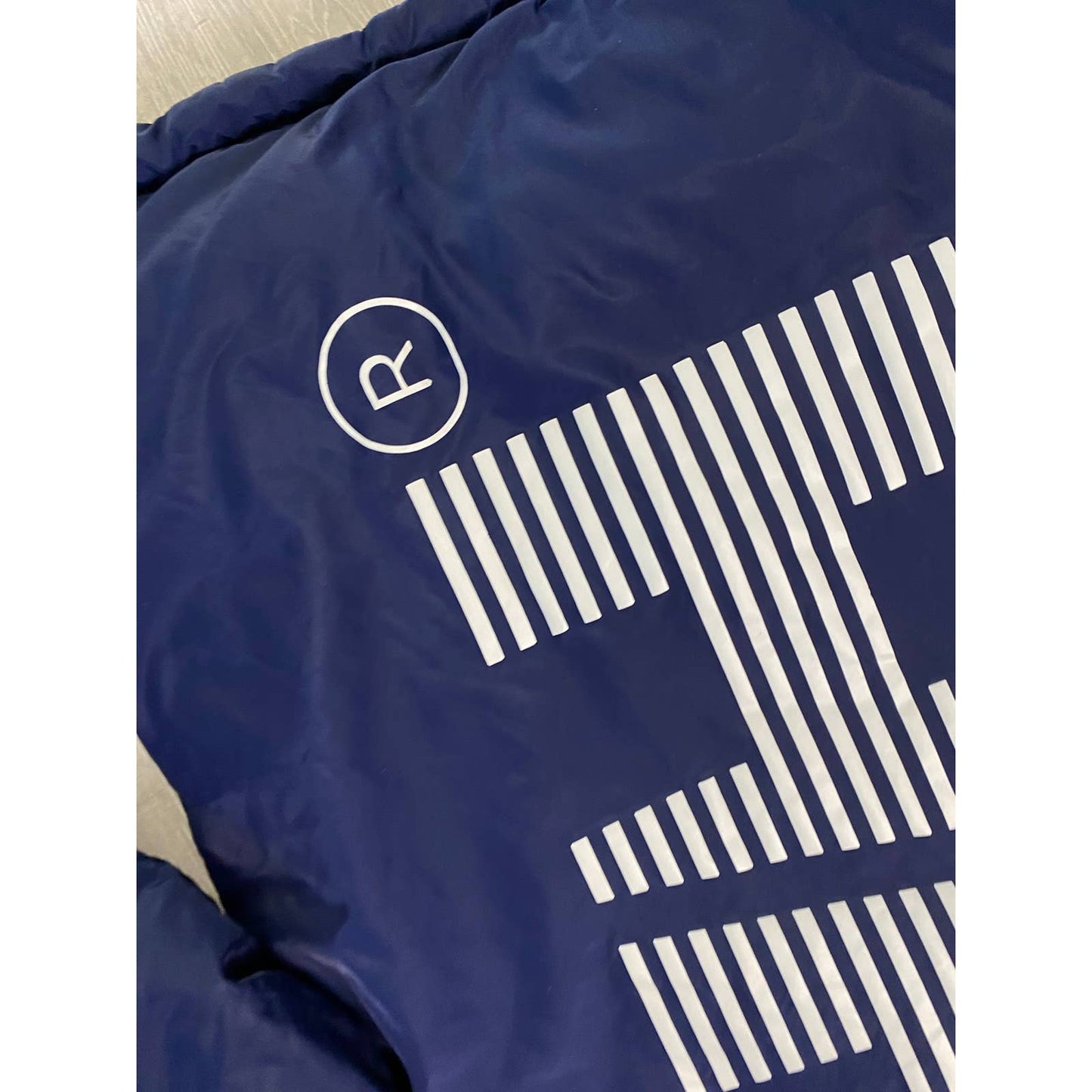 Helly Hansen vintage reversible puffer jacket big logo navy