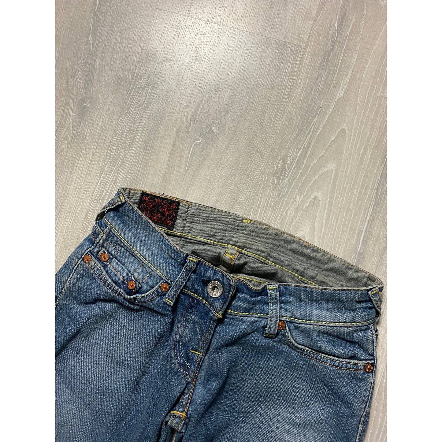 Evisu EU ED vintage blue jeans white seagulls jeans Japan