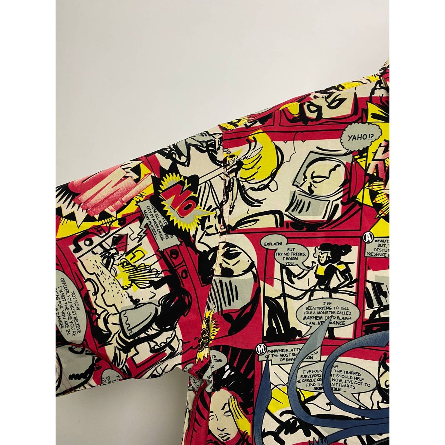 90s Pelle Pelle vintage full print comic shirt button up
